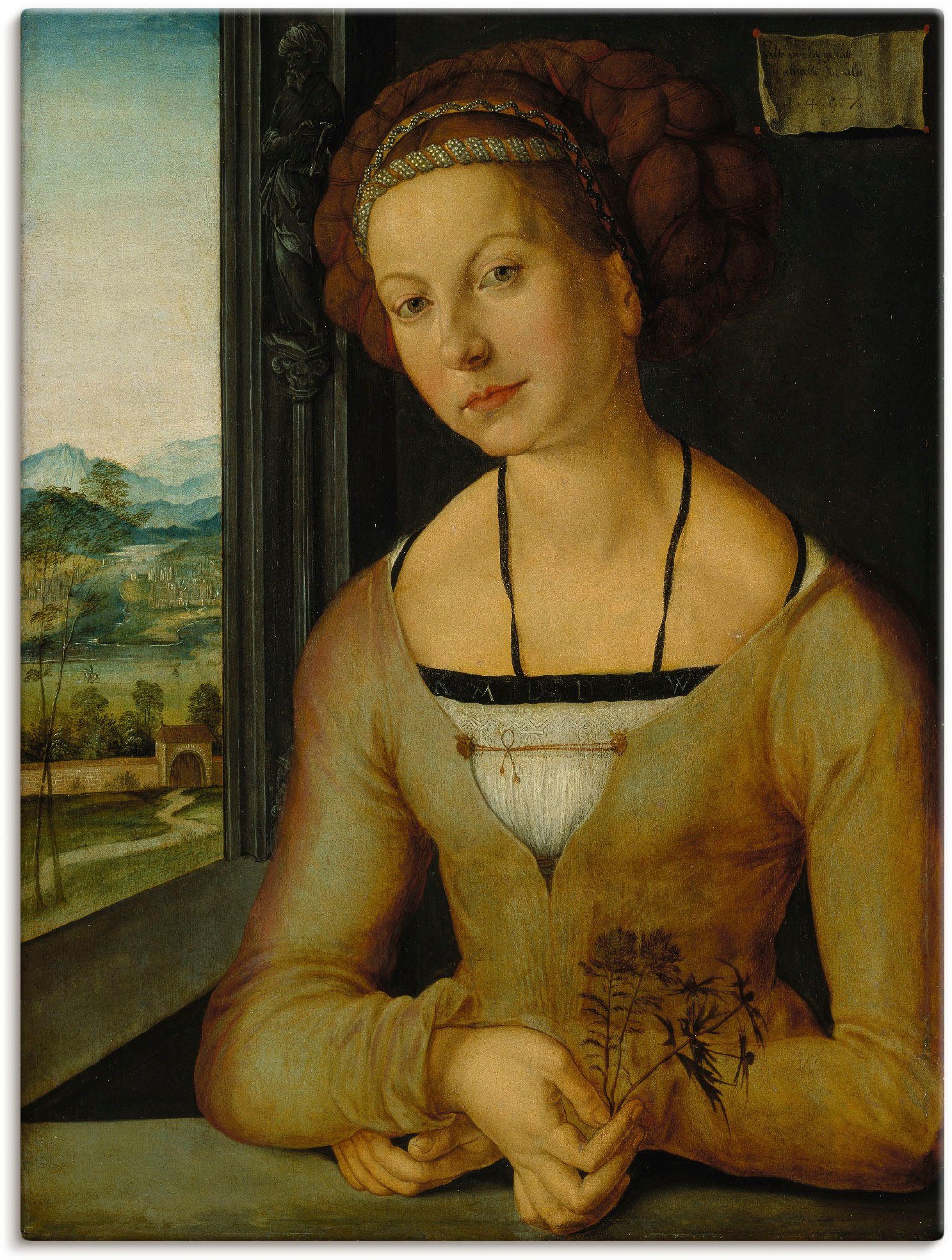 Artland Wandbild Bildnis der Fürlegerin, Frau (1 St), als Leinwandbild, Wandaufkleber oder Poster in versch. Größen
