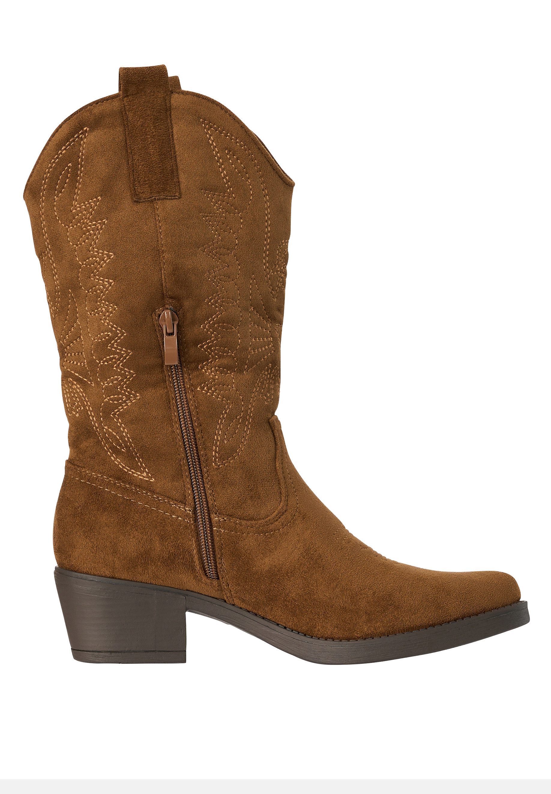 Salinyang Cowboy Boots Damen mit Stickerei & Blockabsatz Western Stiefel Cowboystiefel