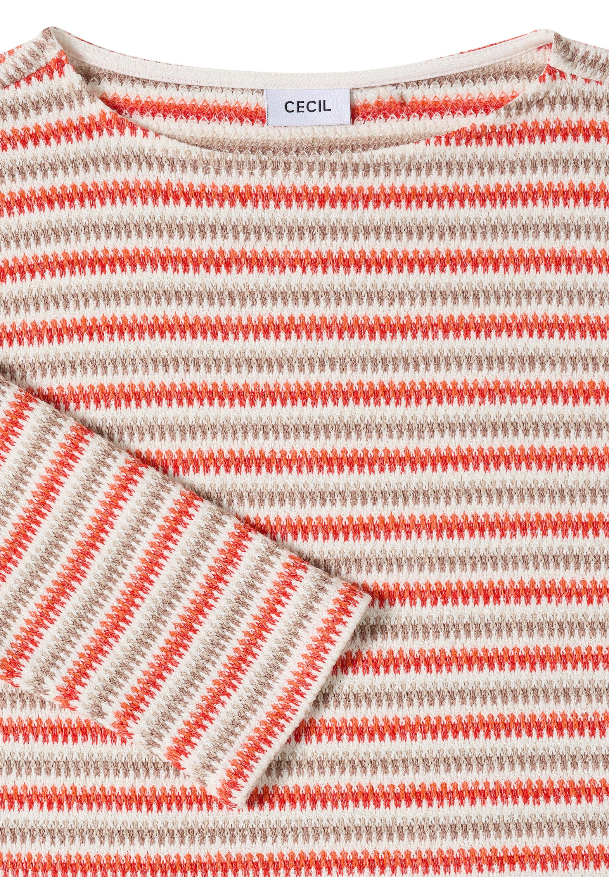CECIL 3/4 Arm-Pullover mit Multicolor-Streifen