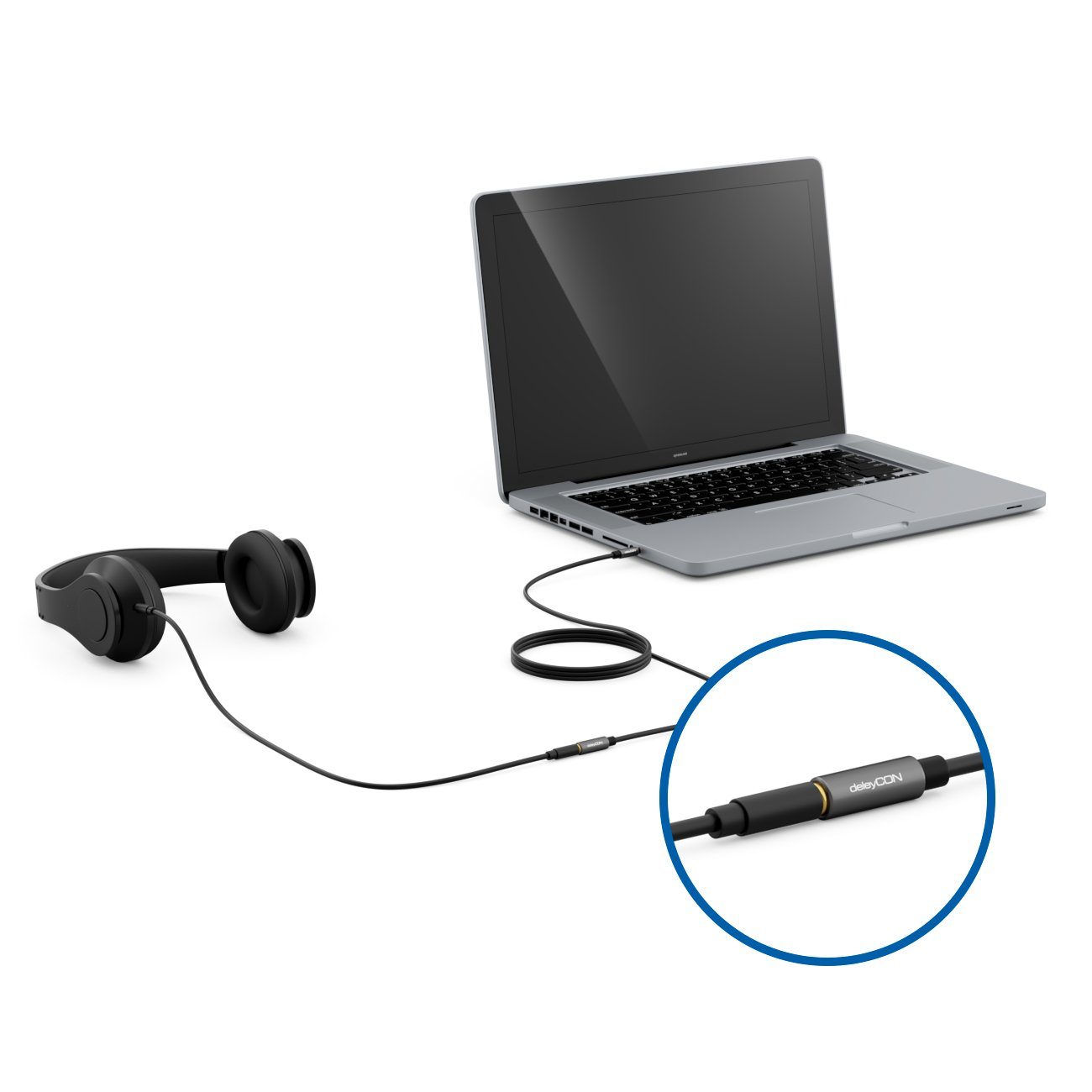 deleyCON deleyCON 5m Klinke Audio Stereo AUX Kabel Verlängerungskabel 3,5mm Audio-Kabel – Bild 5 von 5
