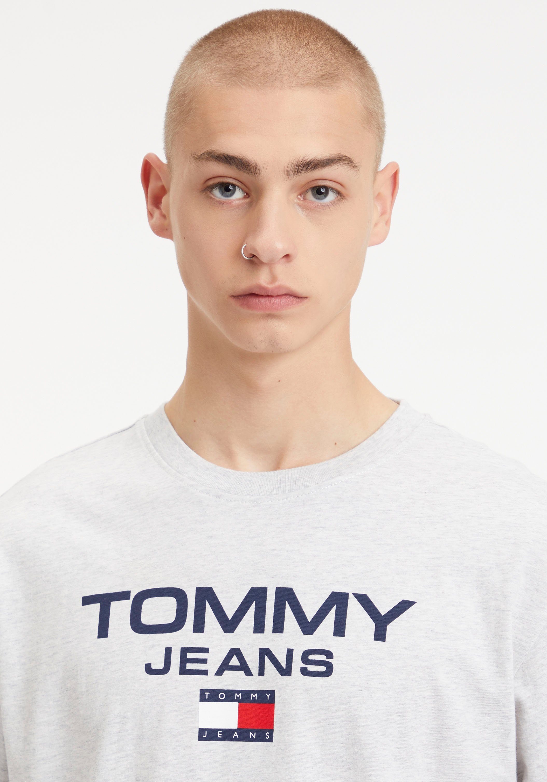 CLSC Silver mit TEE TJM Tommy Langarmshirt ENTRY Jeans Logodruck LS Grey