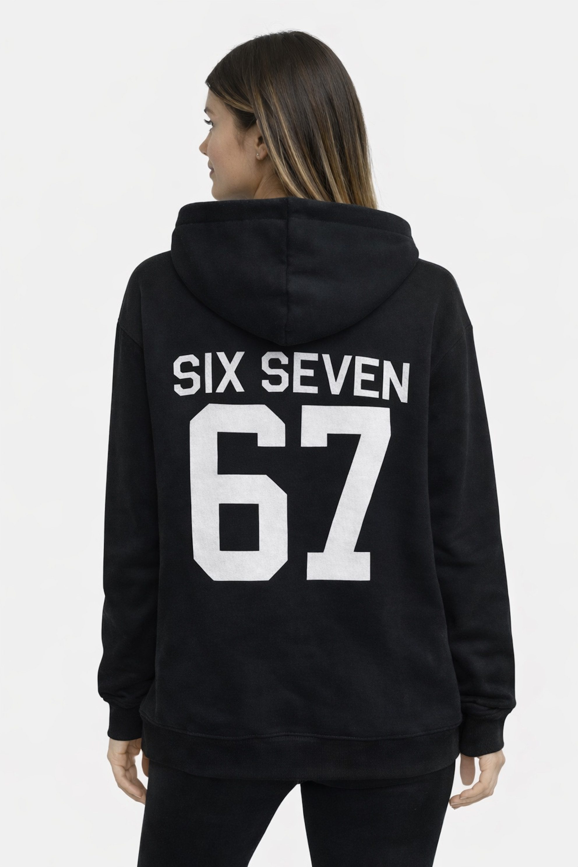 Worldclassca Hoodie Worldclassca Oversized Hoodie SIX SEVEN 67 Kapuzenpullover Sweatshirt Neue Kollektion - Stilvolle und gemütliche Casual Mode für Damen