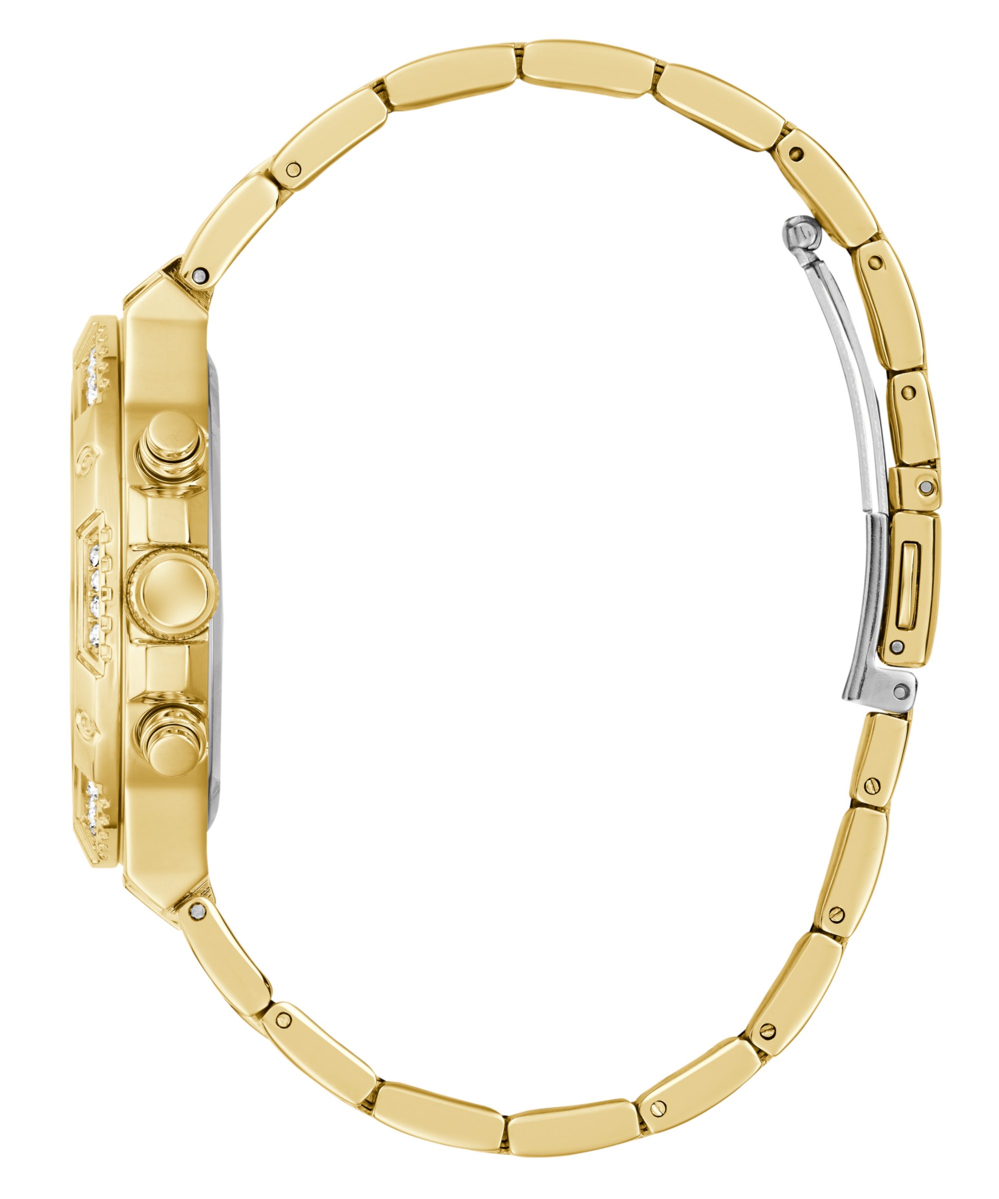 Guess Multifunktionsuhr HARLOW GW0950L2, Quarzuhr, Armbanduhr, Damenuhr, Edelstahlarmband, Datum