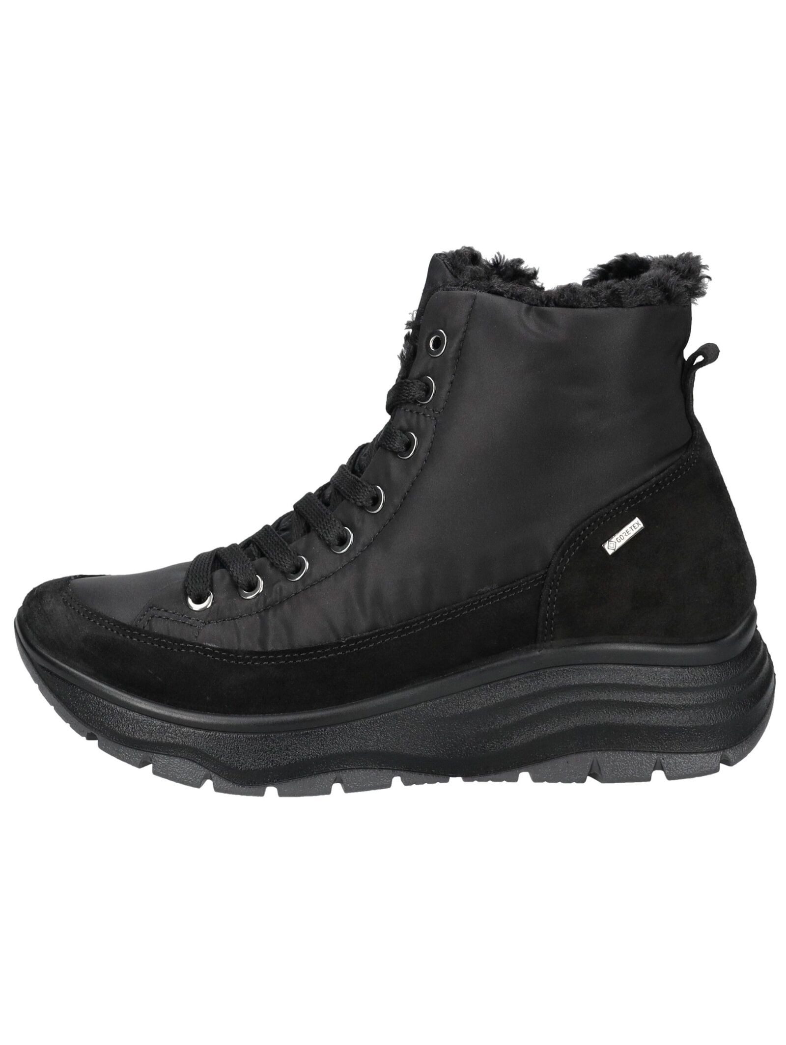 IGI & CO Stiefelette Nubukleder/Textil . Schnürstiefelette