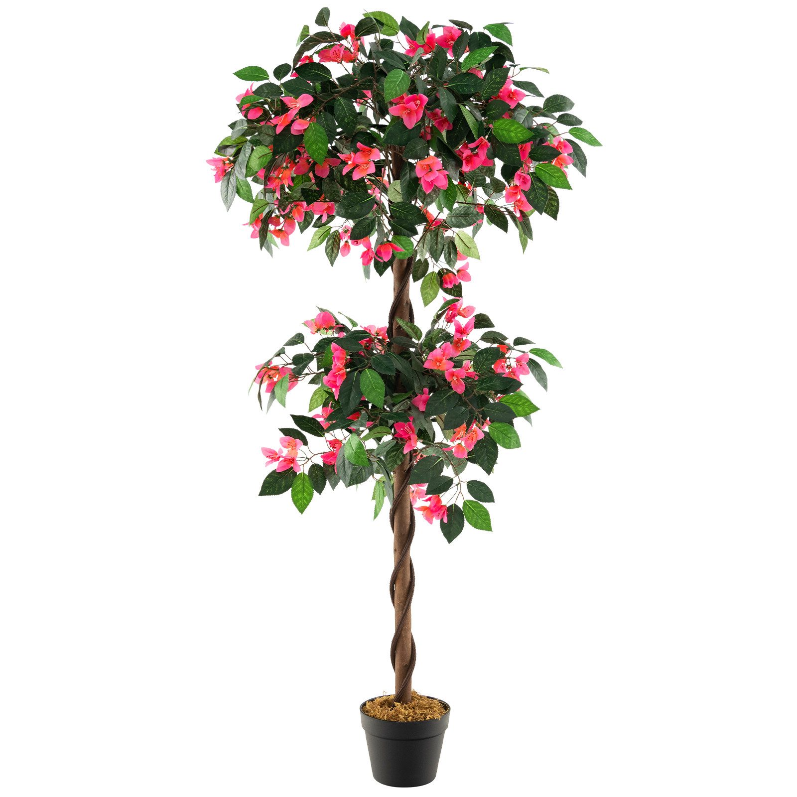 Kunstbaum, COSTWAY, Höhe 150 cm, mit 252 Blüten, natürlichen Blättern & Sta günstig online kaufen