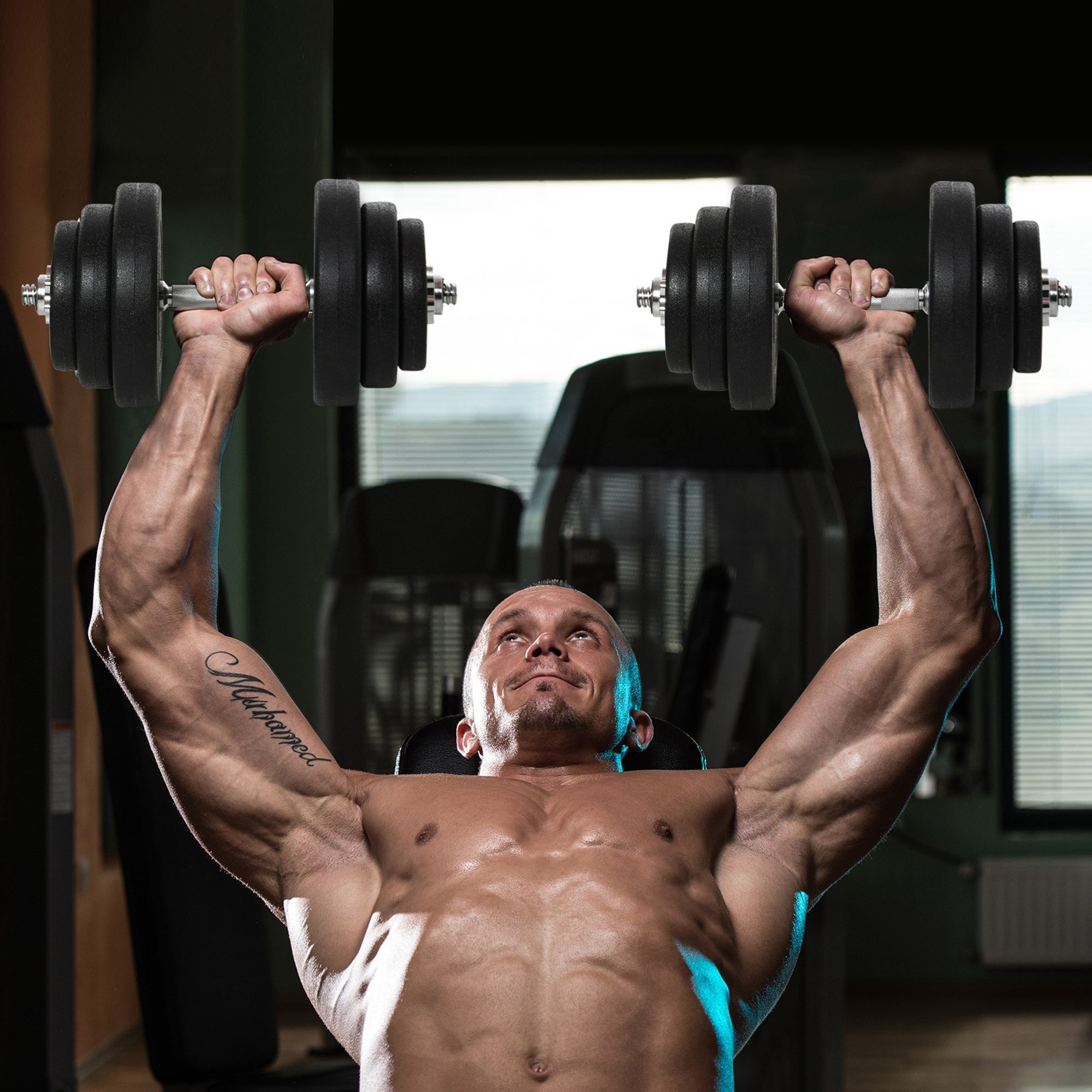 HOMCOM Hantel-Set Kurzhantel-Set 40 kg, Schwarz, (Set, 2er Set Kurzhanteln mit 12 Hantelscheiben), für Krafttraining und Fitness – Bild 2 von 5