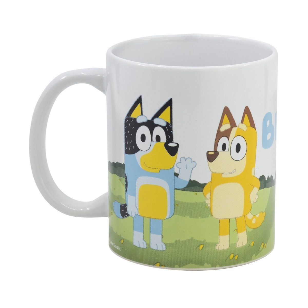 Bluey Tasse Walk Becher 325 ml für Kaffee Tee Kakao und Sammlung, Keramik