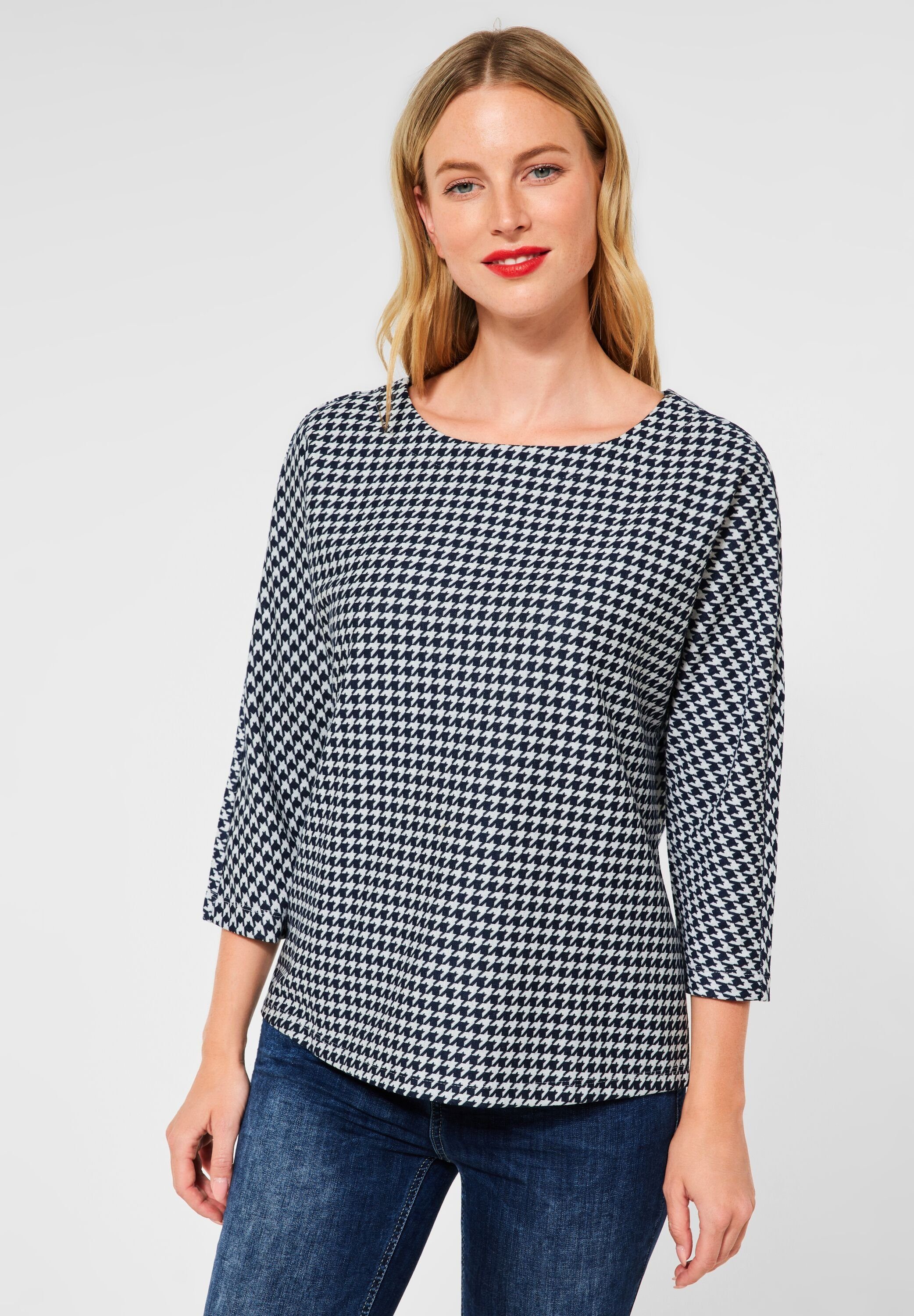 STREET ONE 3/4-Arm-Shirt Rundhalsausschnitt