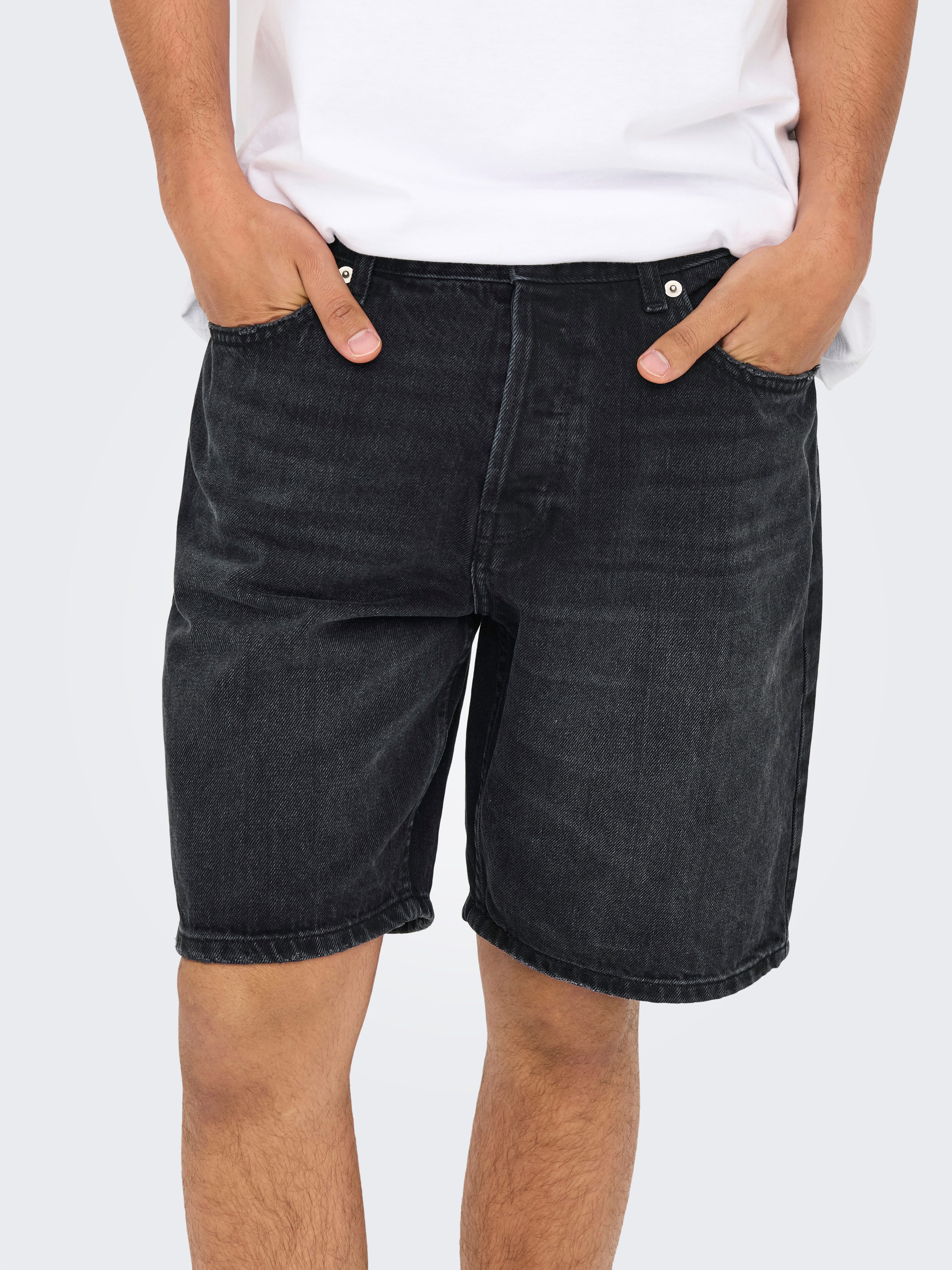 ONLY & SONS Shorts ONSEDGE BLACK 2047 TAI DNM SHORTS günstig online kaufen
