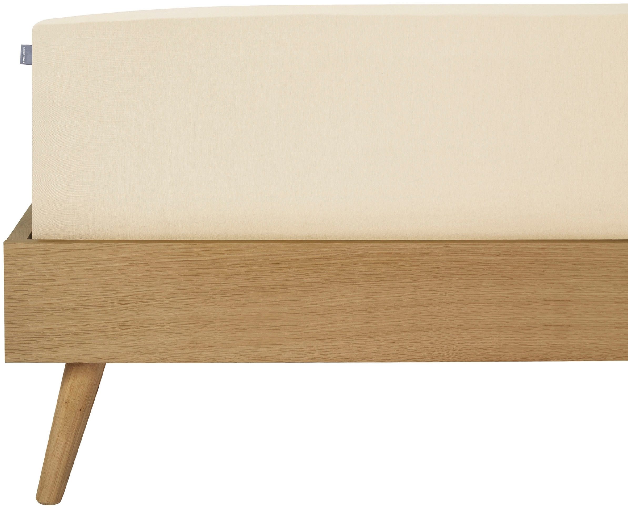 Schiesser Spannbettlaken Jessi aus 100% Baumwolle, Jersey, Gummizug: rundum, (1 Stück), für Matratzen bis zu 22 cm Höhe, MADE IN GREEN by OEKO-TEX®