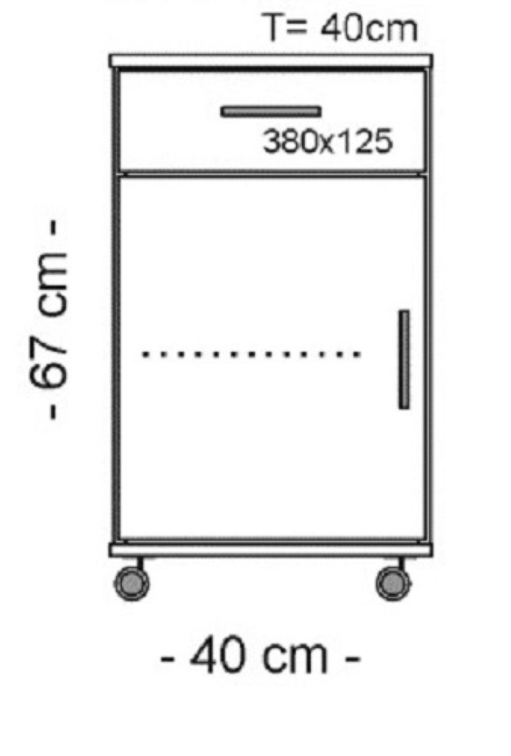 bv-vertrieb Rollcontainer Rollcontainer Schubcontainer Bürocontainer Nachts günstig online kaufen