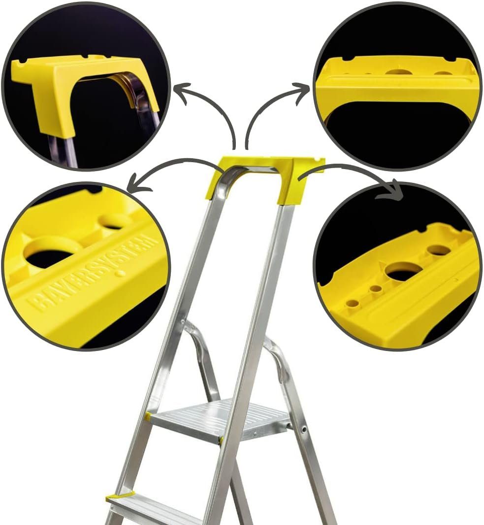 nm_trade Stehleiter Leiter-Ablage, Multifunktionsschale, Ablage für Leiter,  28x13x12,5 cm, belastung bis 5 kg, praktisch, robust, Multifunktionsschale