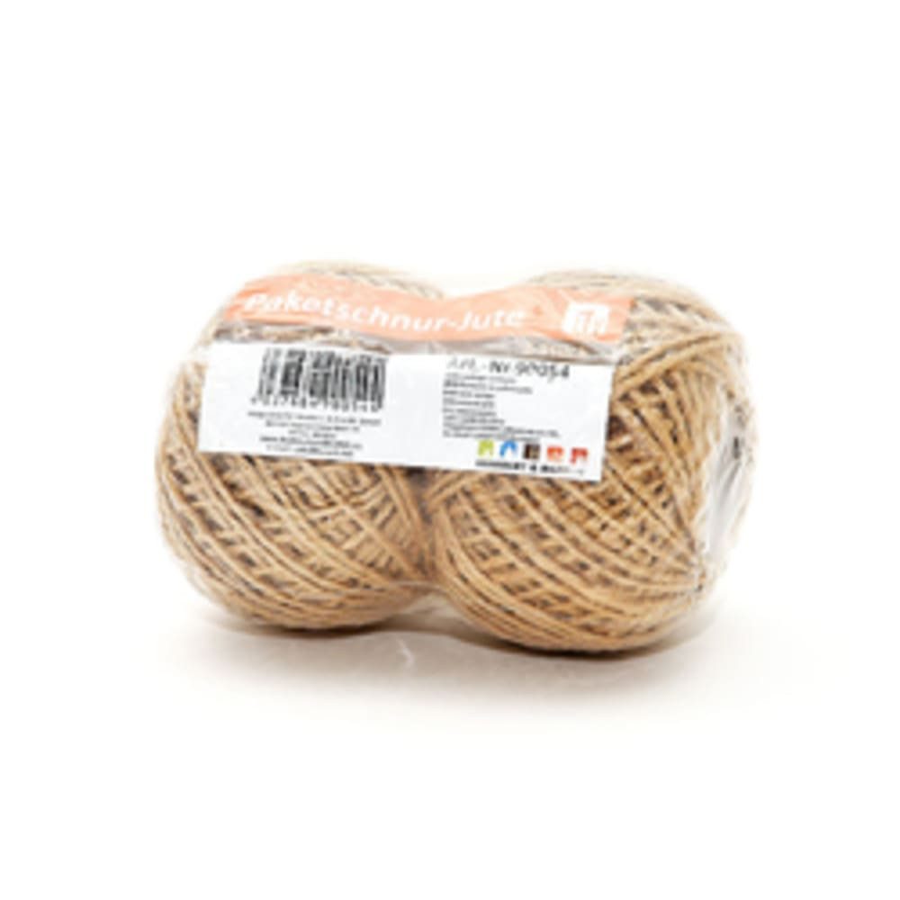 HundB Pflanzschnur Jute Paketschnur 2x40m, Natur Braun (Mehrteiliges Set, 2-tlg., 2-teilig), Schnur Seil Kordel Faden Bindfaden Juteseil Jutekordel Jutefaden