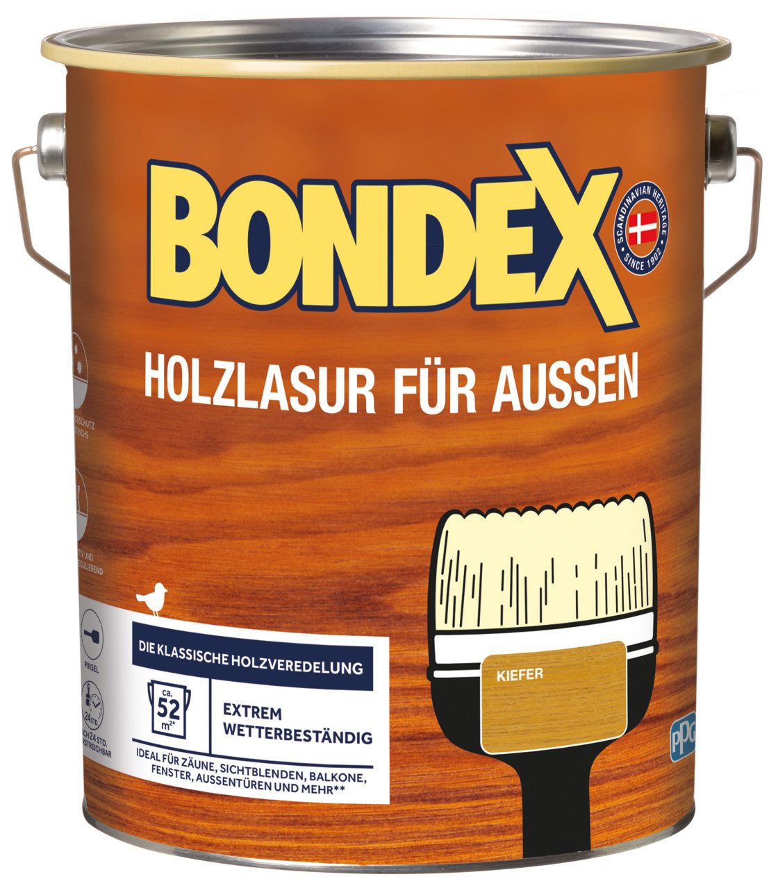Bondex Lasur Bondex Holzlasur für Außen 4 L kiefer