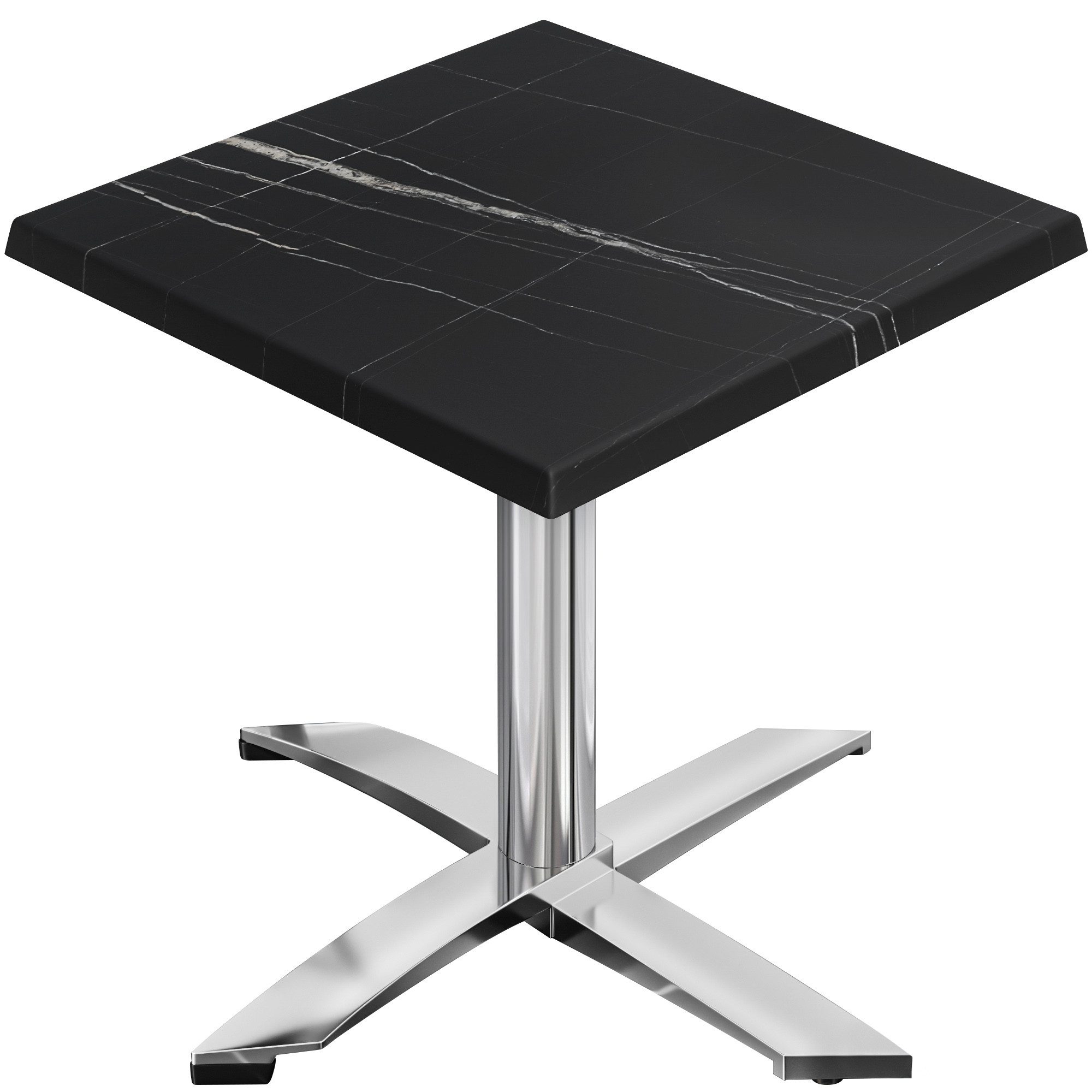 Schwarz Marmor | Edelstahl | Schwarz Marmor