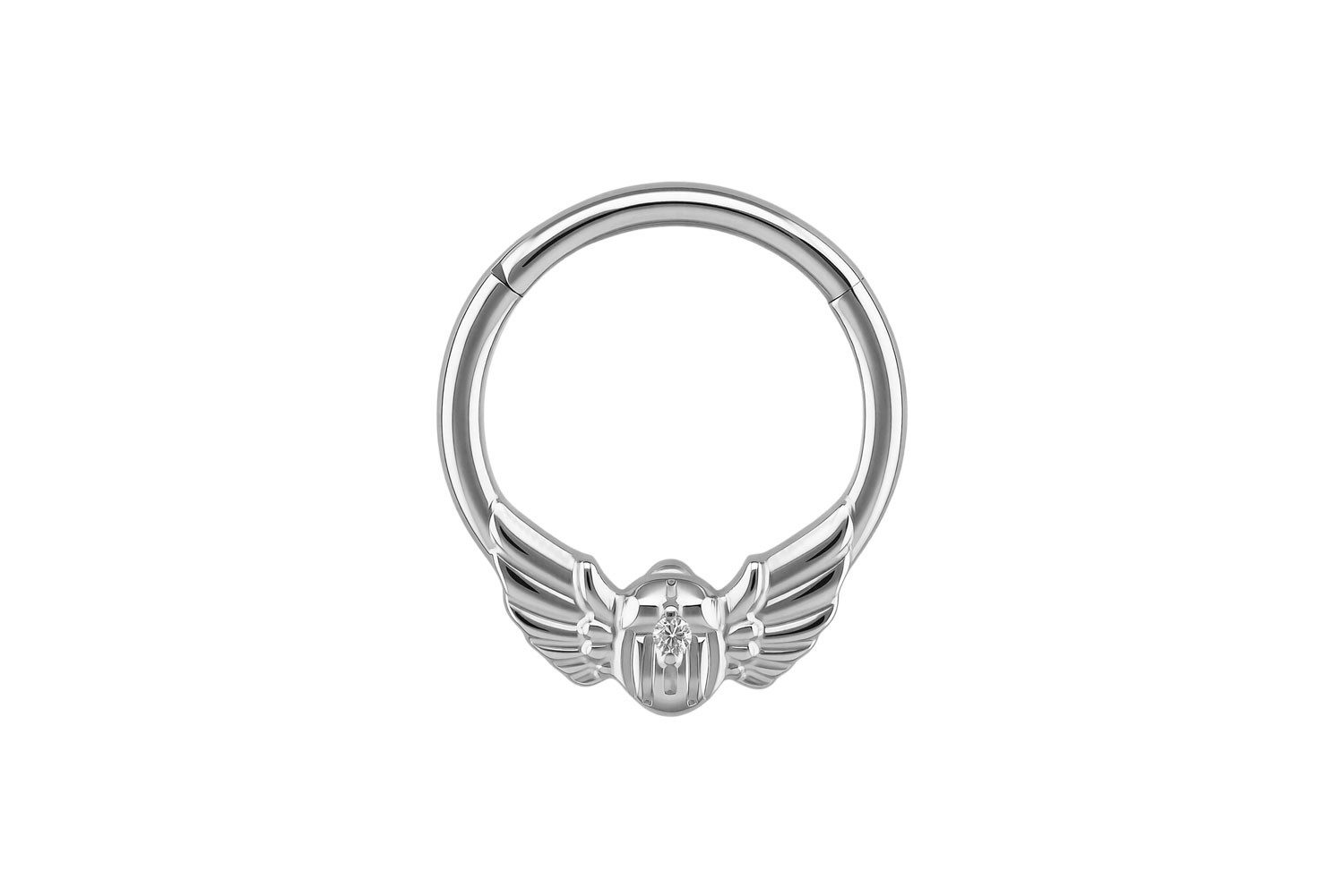 Nasenpiercing Titan Segmentring Clicker SKARABÄUS Ohrpiercing Septum Nase