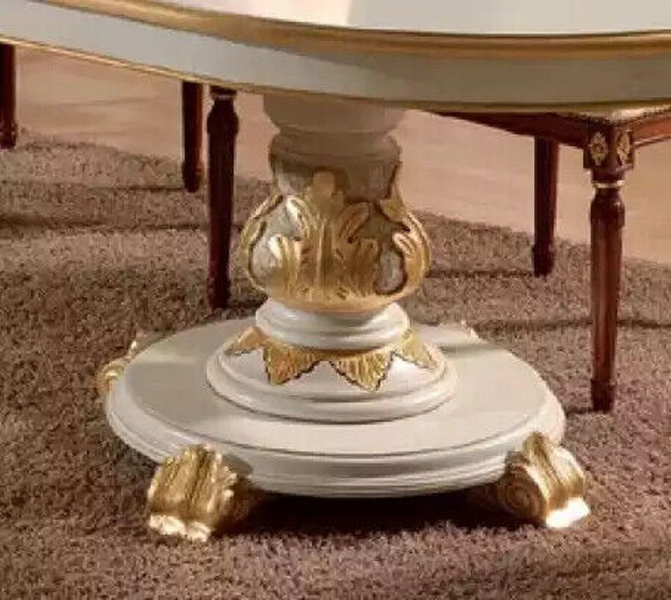 Möbel Tisch in Luxus (1-St., Italienische Esstisch), Esstische Esstisch Oval Made Holz Italy Weiß Nur Esszimmer JVmoebel