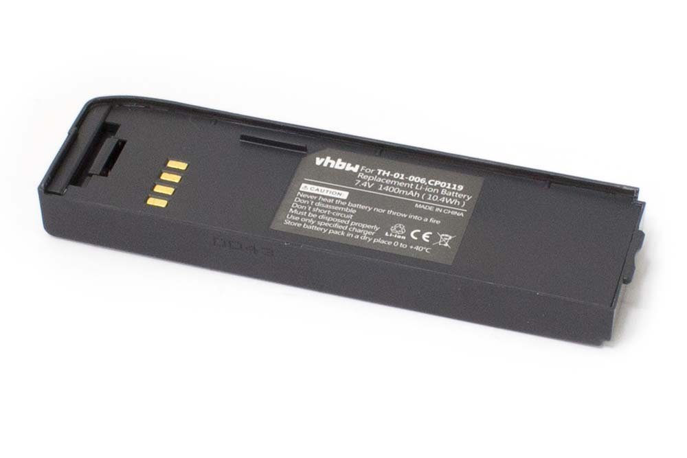 vhbw Ersatz für Thuraya CP0119, TH-01-006 für Smartphone-Akku Li-Ion 1400 mAh (7,4 V)