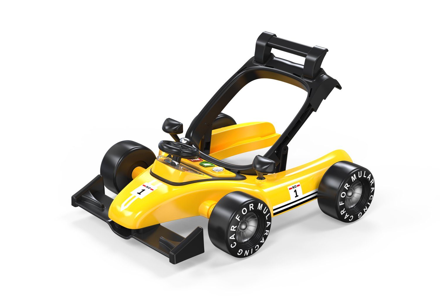 Chipolino Lauflernhilfe Lauflernhilfe Sportivo 2 1, Auto-Design höhenverstellbar Laufwagen in gelb