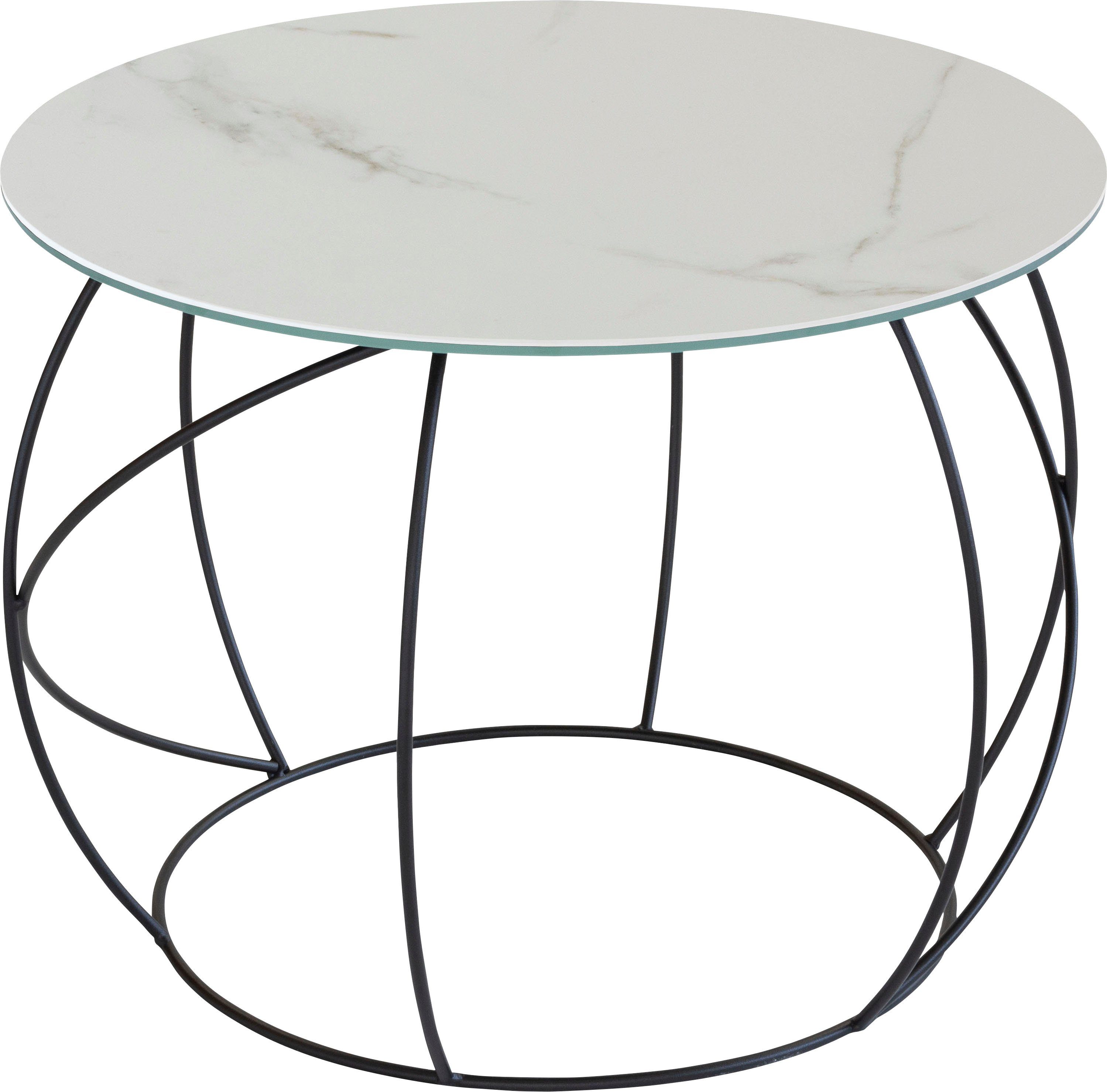 Henke Möbel aus Beistelltisch, Keramik hochwertiger Tischplatte