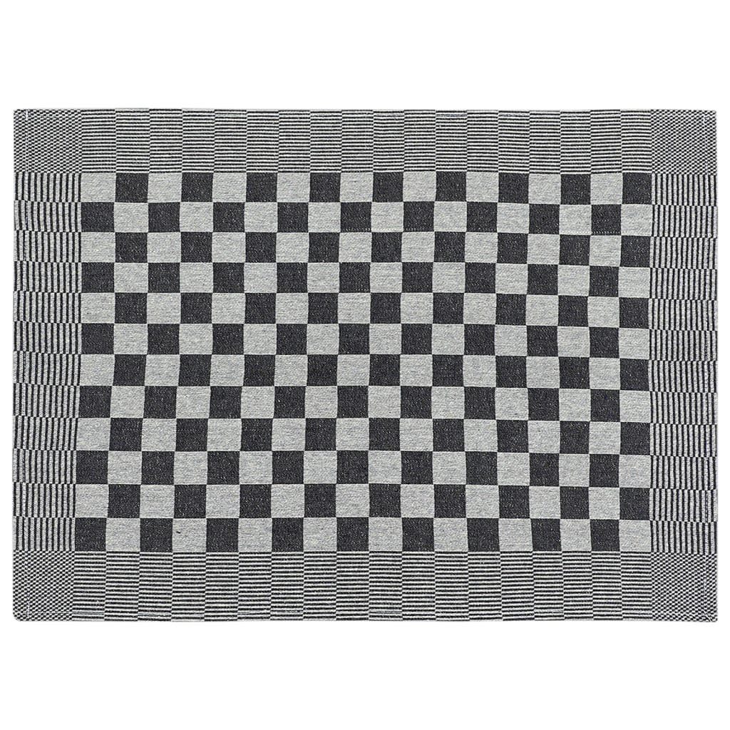 Weiß Handtuch-Set 50-tlg Handtuch und Baumwolle Schwarz vidaXL