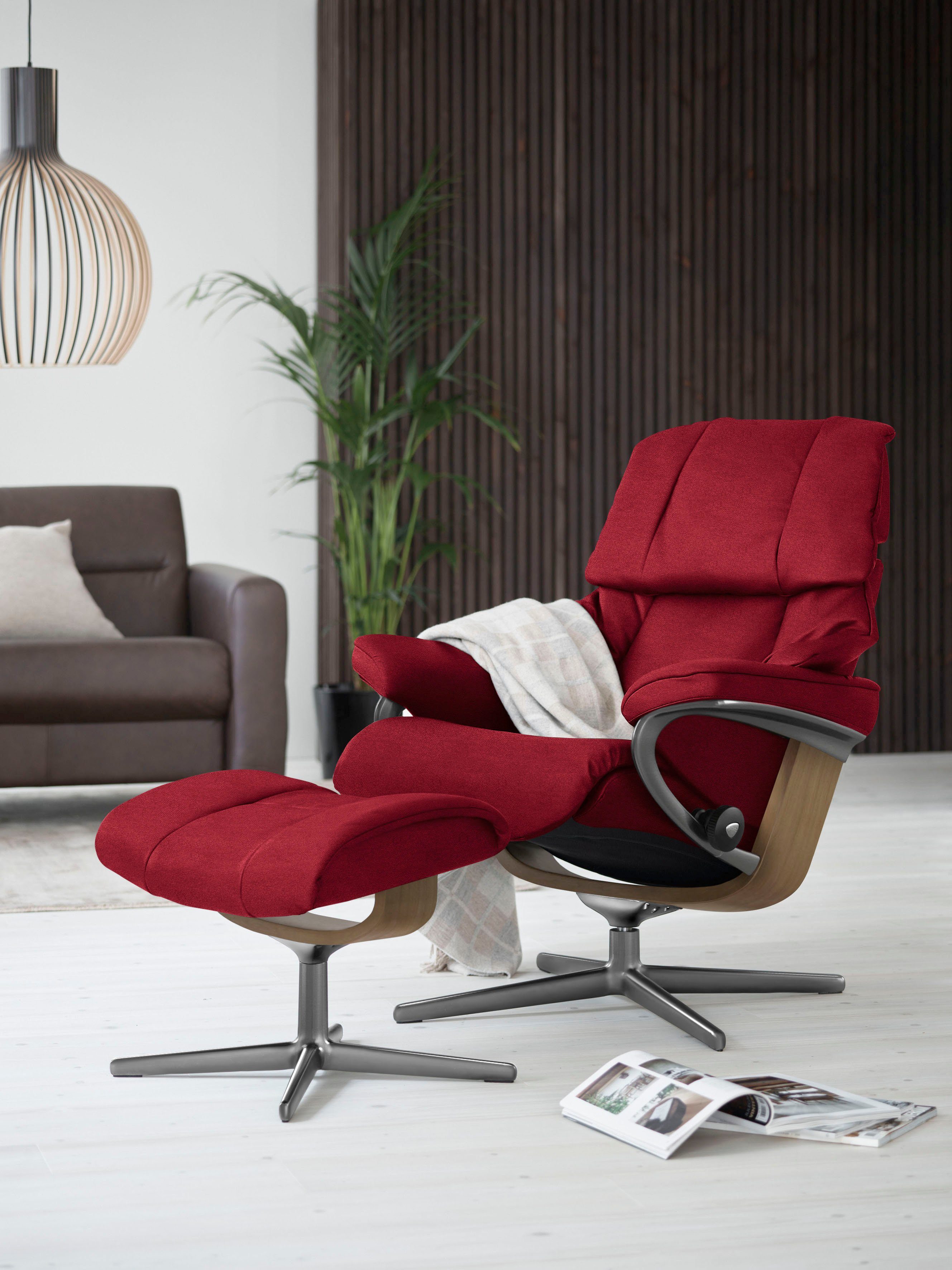 Stressless® Relaxsessel Reno, mit Cross Base, Größe S, M & L, Holzakzent  Eiche | Funktionssessel