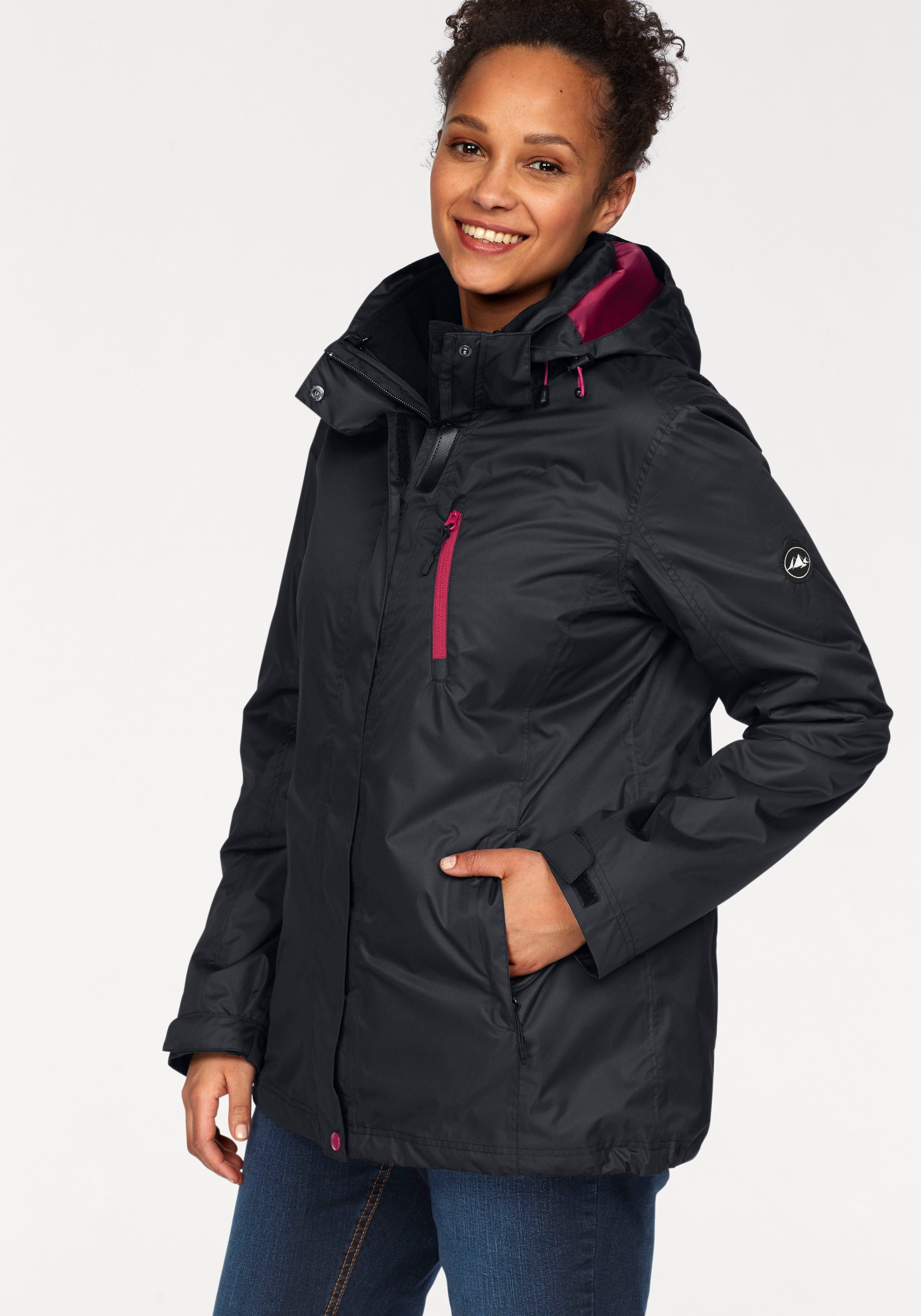 Polarino 3-in-1-Funktionsjacke (2-St) Außenjacke: 3.000mm Wassersäule, wind- & wasserdicht, atmungsaktiv