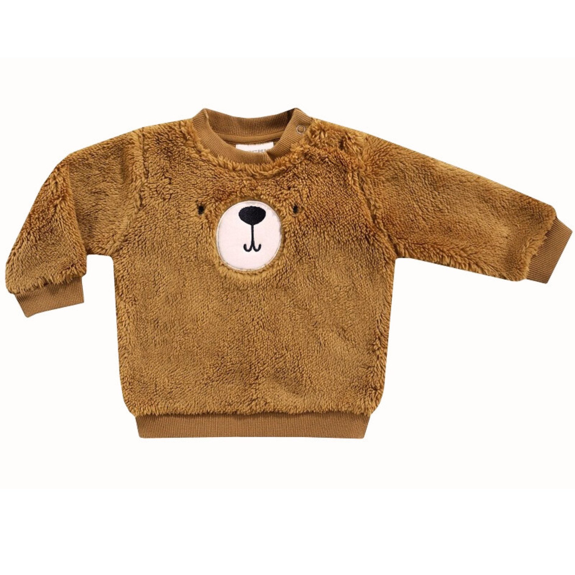 Rundhalspullover Baby Kind Kuschelpullover Bär, Bequem Sehr Weich