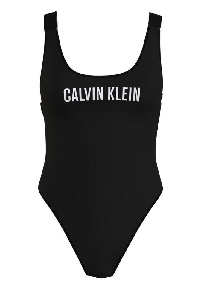 Bademode - Calvin Klein Badeanzug, mit sehr hohem Beinausschnitt › schwarz  - Onlineshop OTTO