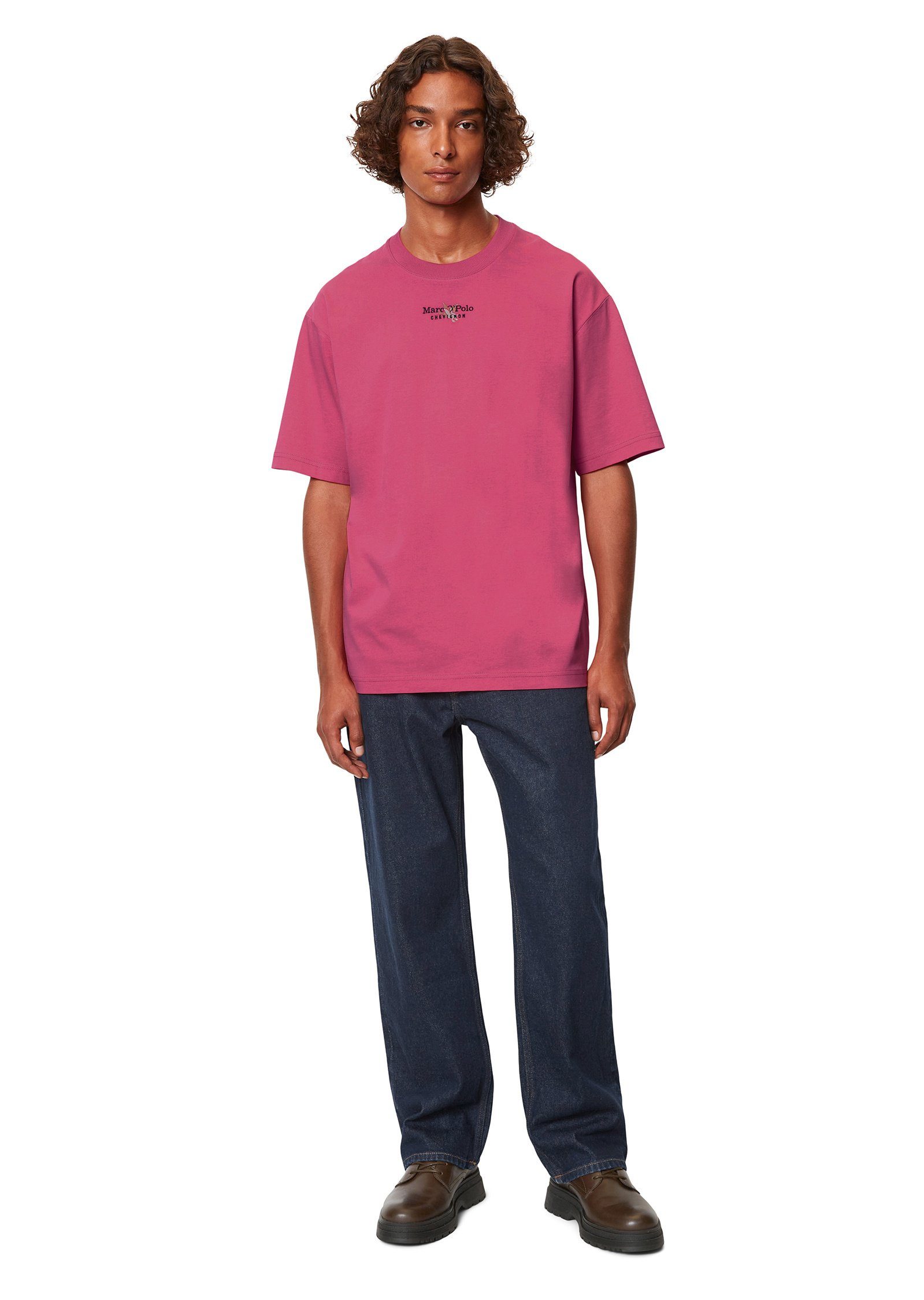 Marc O'Polo T-Shirt rosa reiner aus Bio-Baumwolle