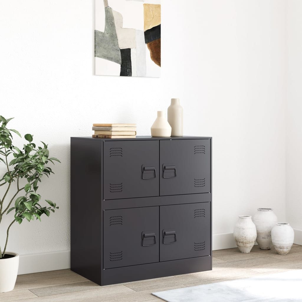 vidaXL Sideboard Sideboard Schwarz 67x39x73 cm günstig online kaufen
