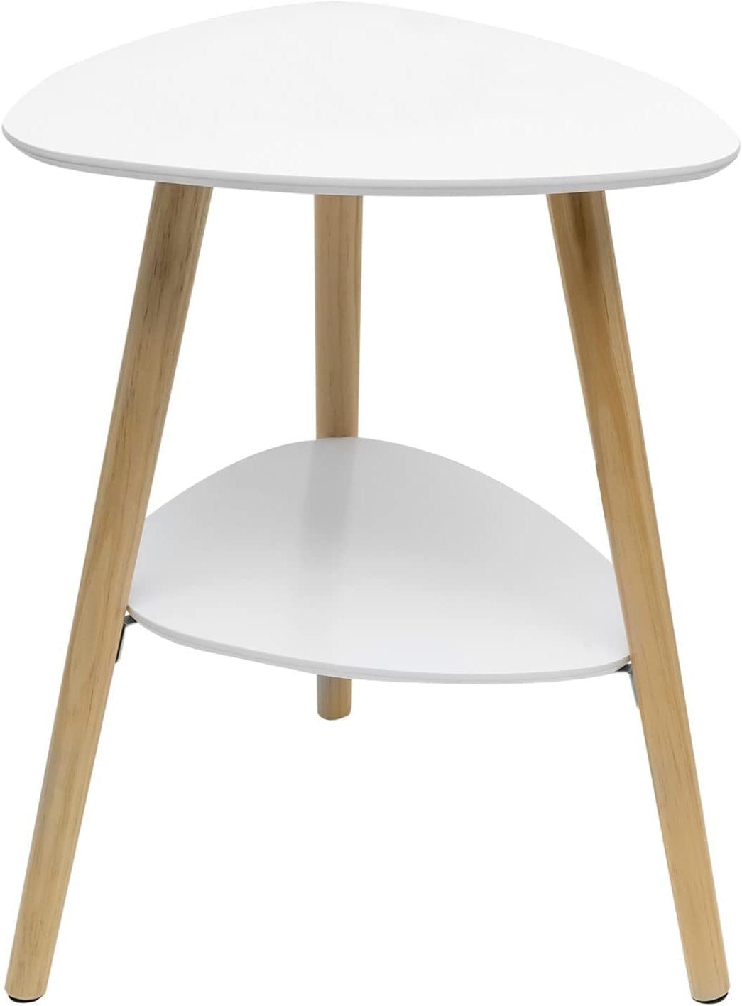 EUGAD Beistelltisch (1-St), Couchtisch Nachttisch mit 2 Ablagen, Holzbeinen günstig online kaufen