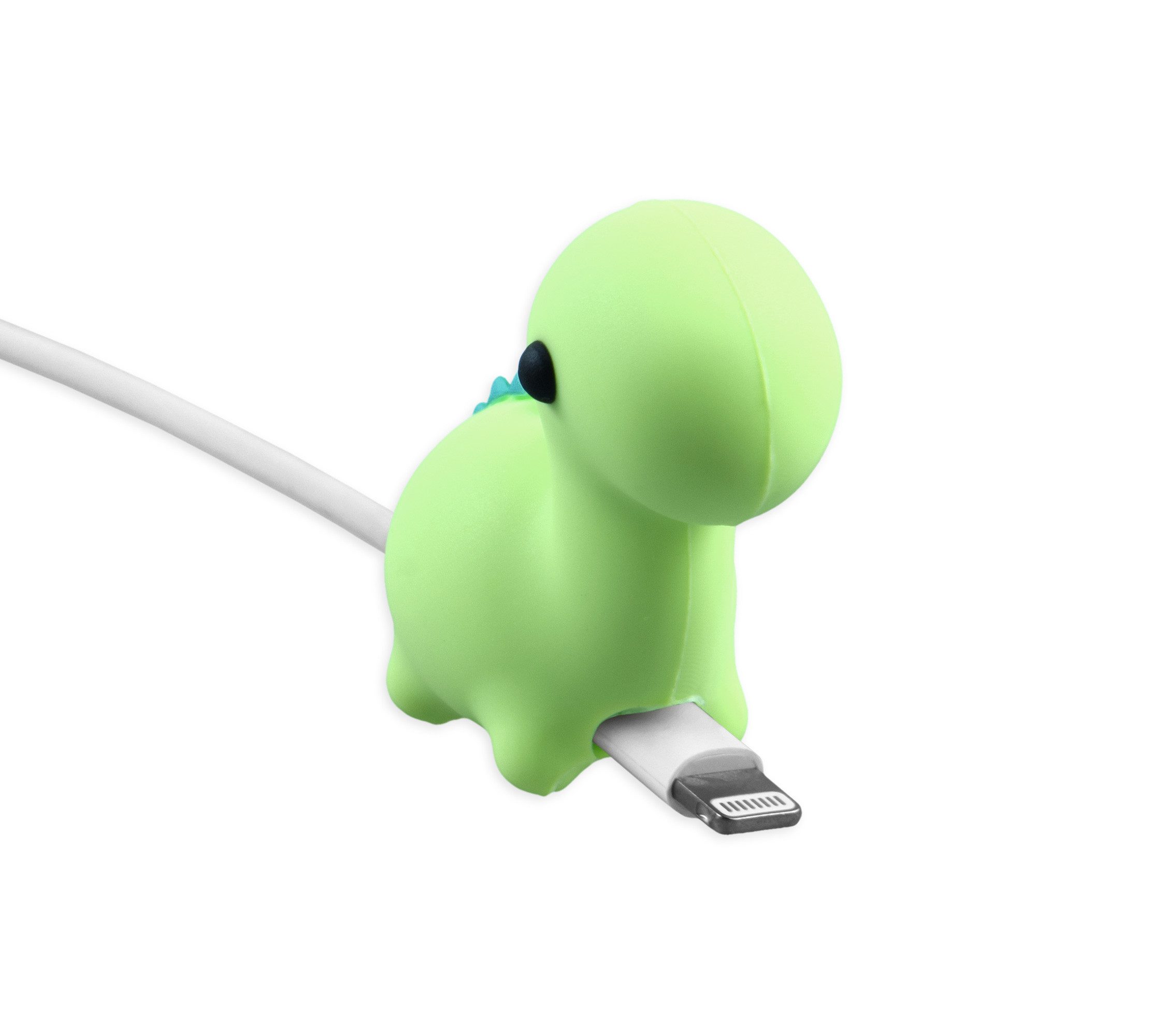 PhoneNatic Handy Stecker-Schutz Kabeltier - kompatibel mit Lightning Kabel Smartphone-Kabel, Dino Mint