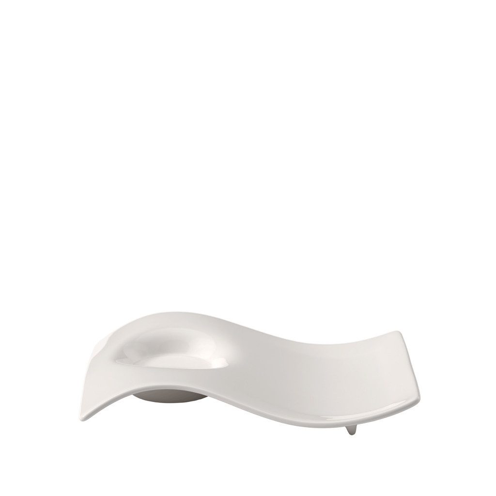 Villeroy & Boch Untertasse NewWave Caffè Espresso-Unterteller 17x 13 cm, (1 St), Premium Porcelain, mikrow.- & spülm.sicher, Made in Germany
