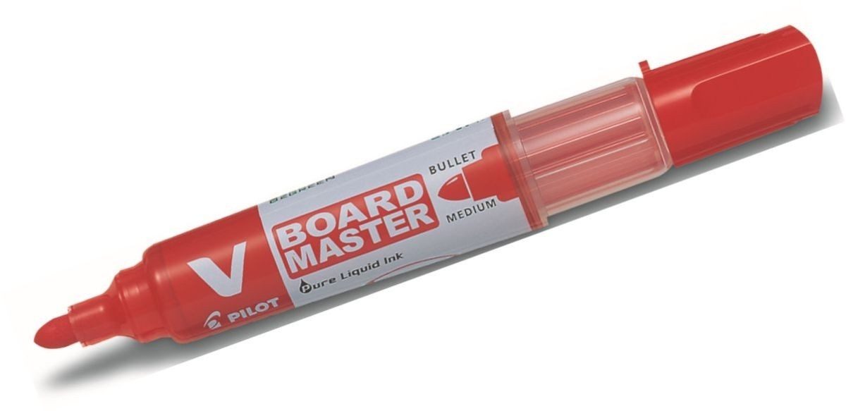 Pilot Pen Whiteboard Marker Whiteboardmarker V Board Master 2,3mm Rundspitze rot (10 Stück)