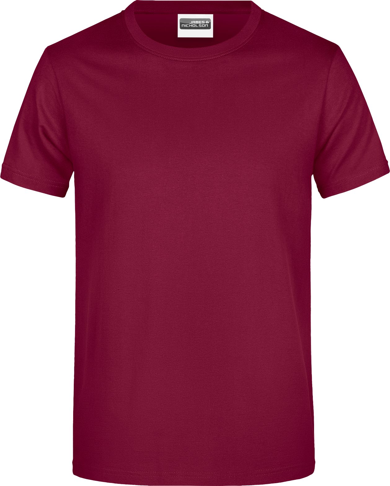 James & Nicholson T-Shirt 5er-Pack Klassisches Herren T-Shirt in Single-Jersey-Qualität JN797 (Spar-Set, 5er-Pack) Single Jersey Basic Shirt