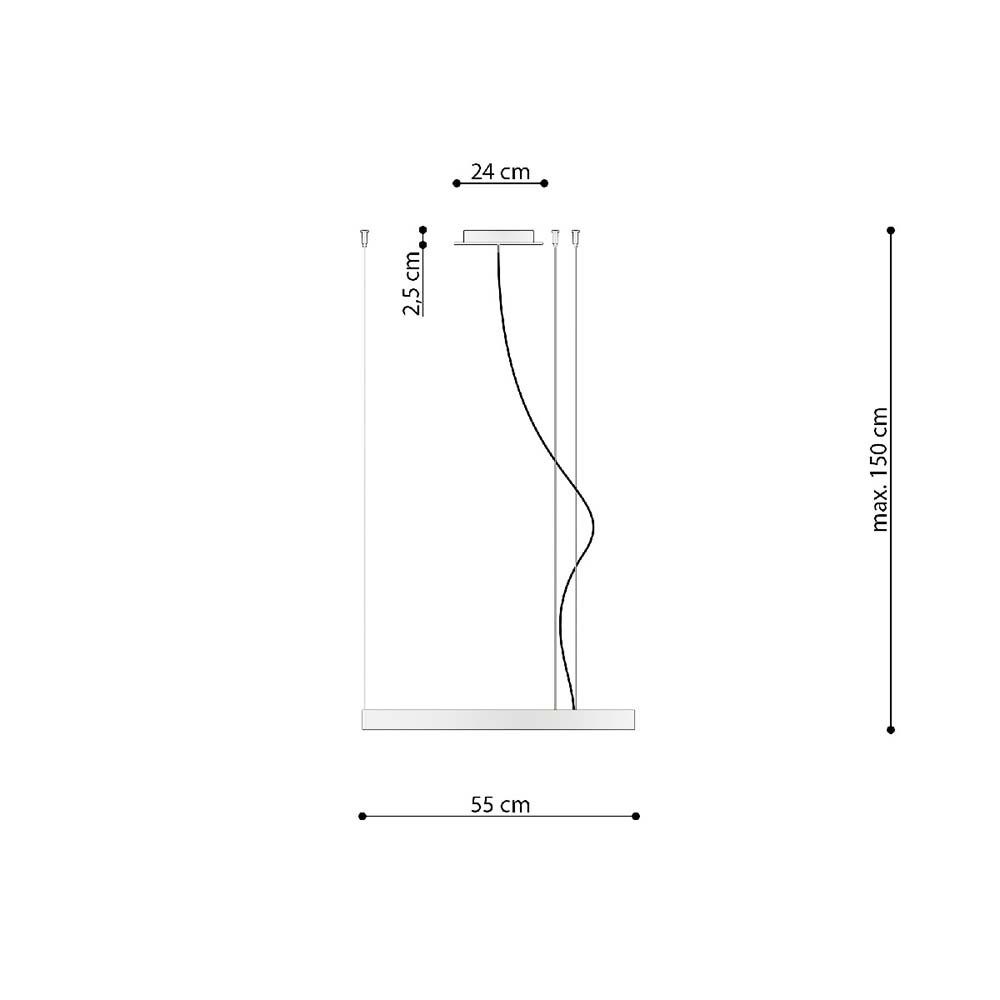 Esszimmerleuchte Designlampe Pendelleuchte, LED fest Neutralweiß, LED verbaut, schwarz etc-shop LED-Leuchtmittel Hängeleuchte Pendellampe