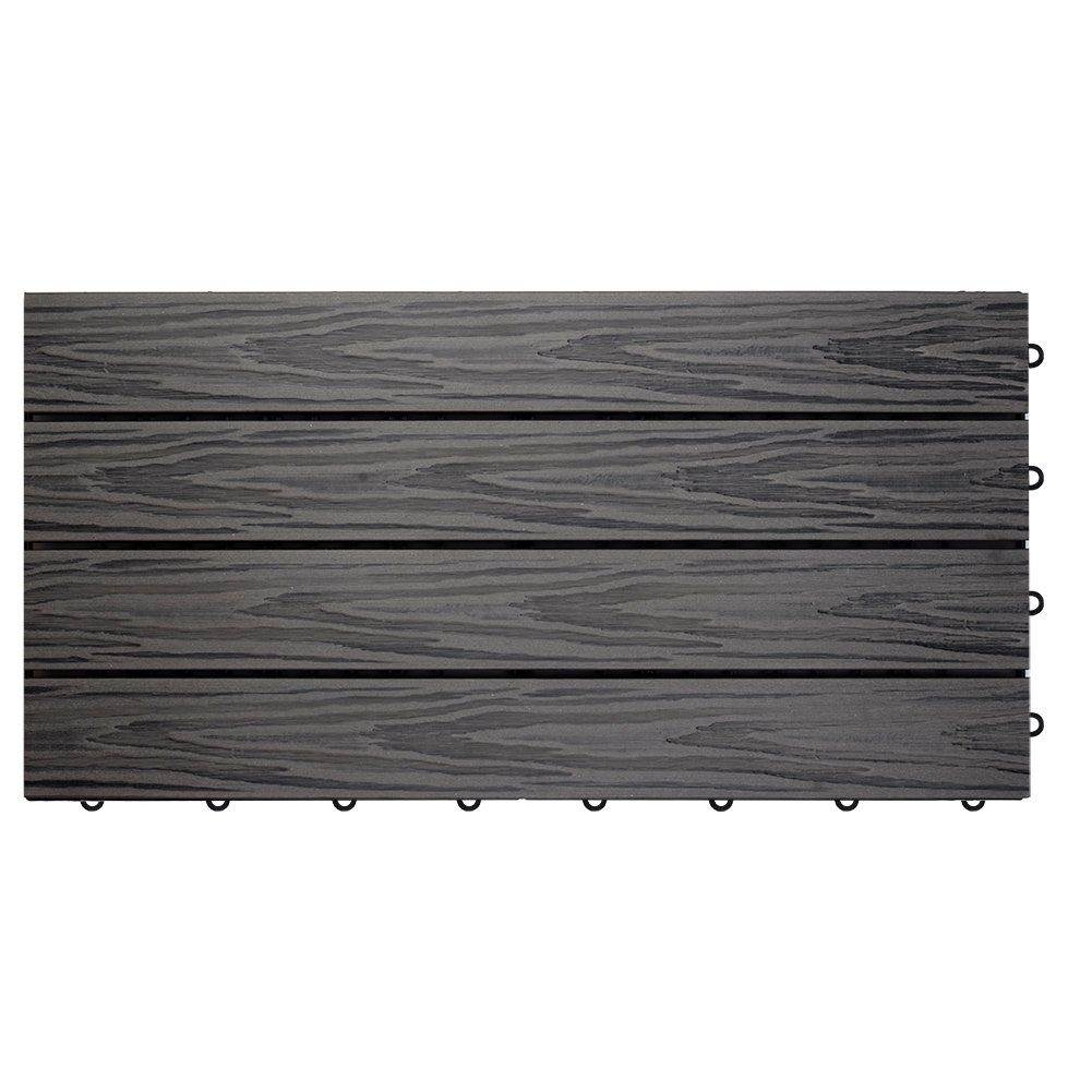 euroharry WPC-Fliesen 1 St Terrassenplatten, 30x30cm 60x30cm WPC-Fliesen Klickfliese