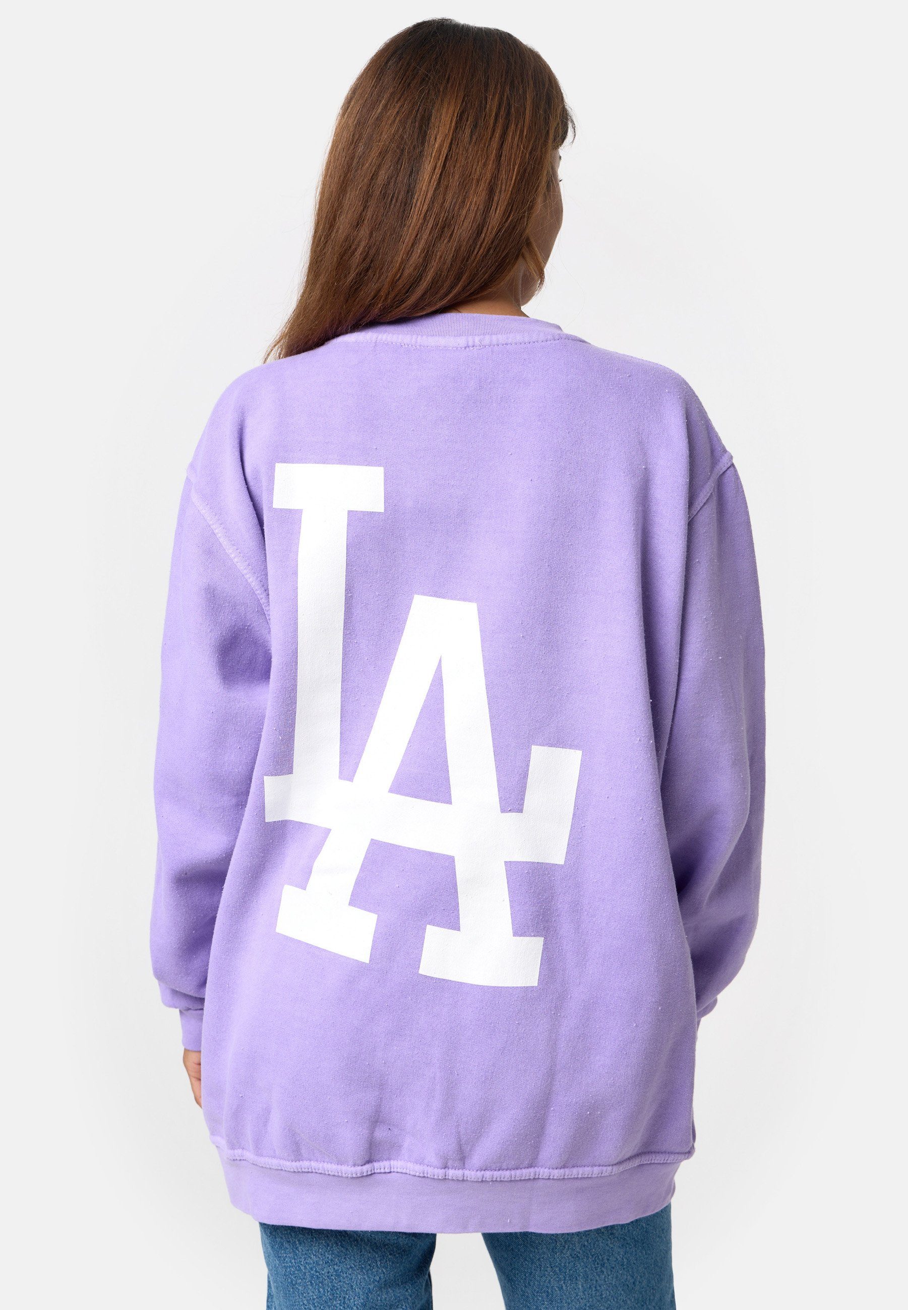 Worldclassca Longsweatshirt Worldclassca Oversized Sweatshirt LA College Langarmshirt Pullover