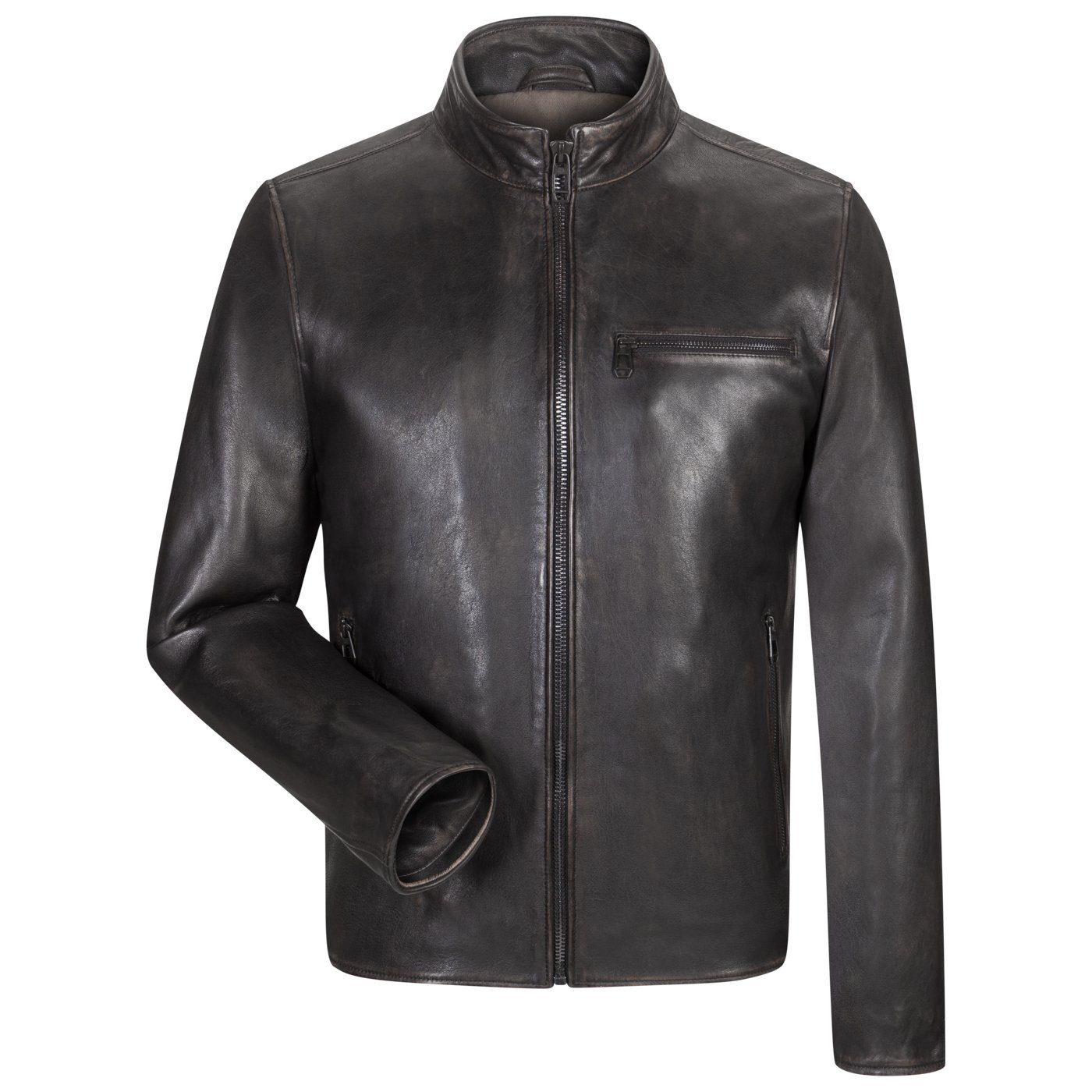 Milestone Lederjacke Nilo Herrenjacke mit Fütterung aus Lammnappa Leder günstig online kaufen