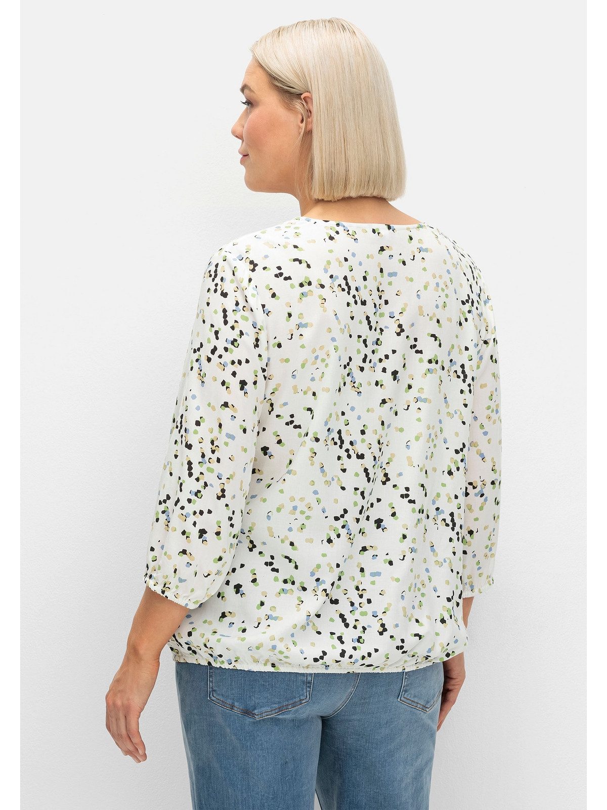 Sheego Tunika Große Größen mit floralem Alloverdruck
