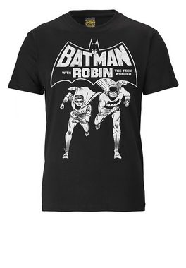 LOGOSHIRT T-Shirt Batman & Robin - Teen Wonder mit trendigem Superhelden-Print