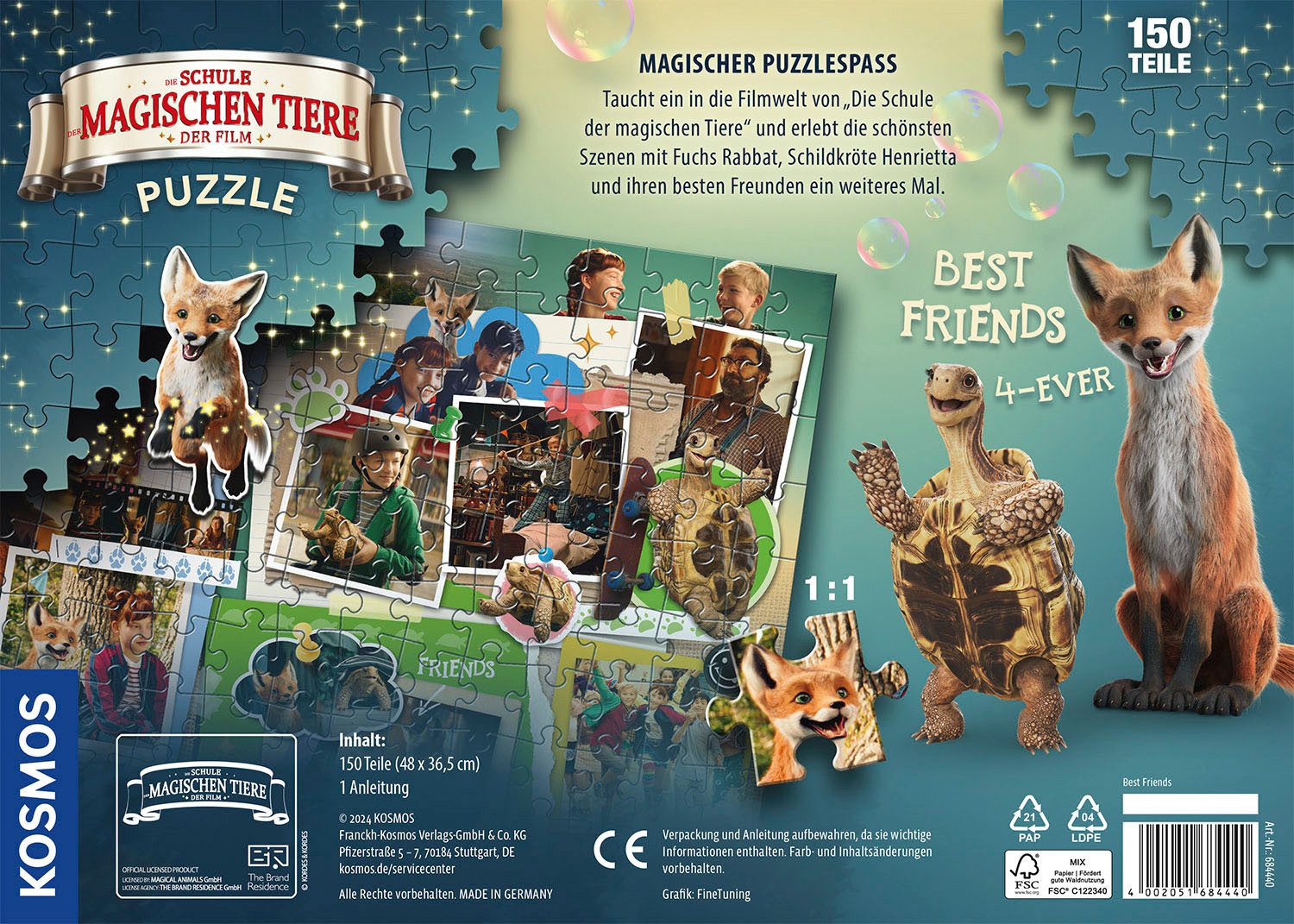 Kosmos Puzzle Die Schule der magischen Tiere, 150 Teile, 150 Puzzleteile, M günstig online kaufen