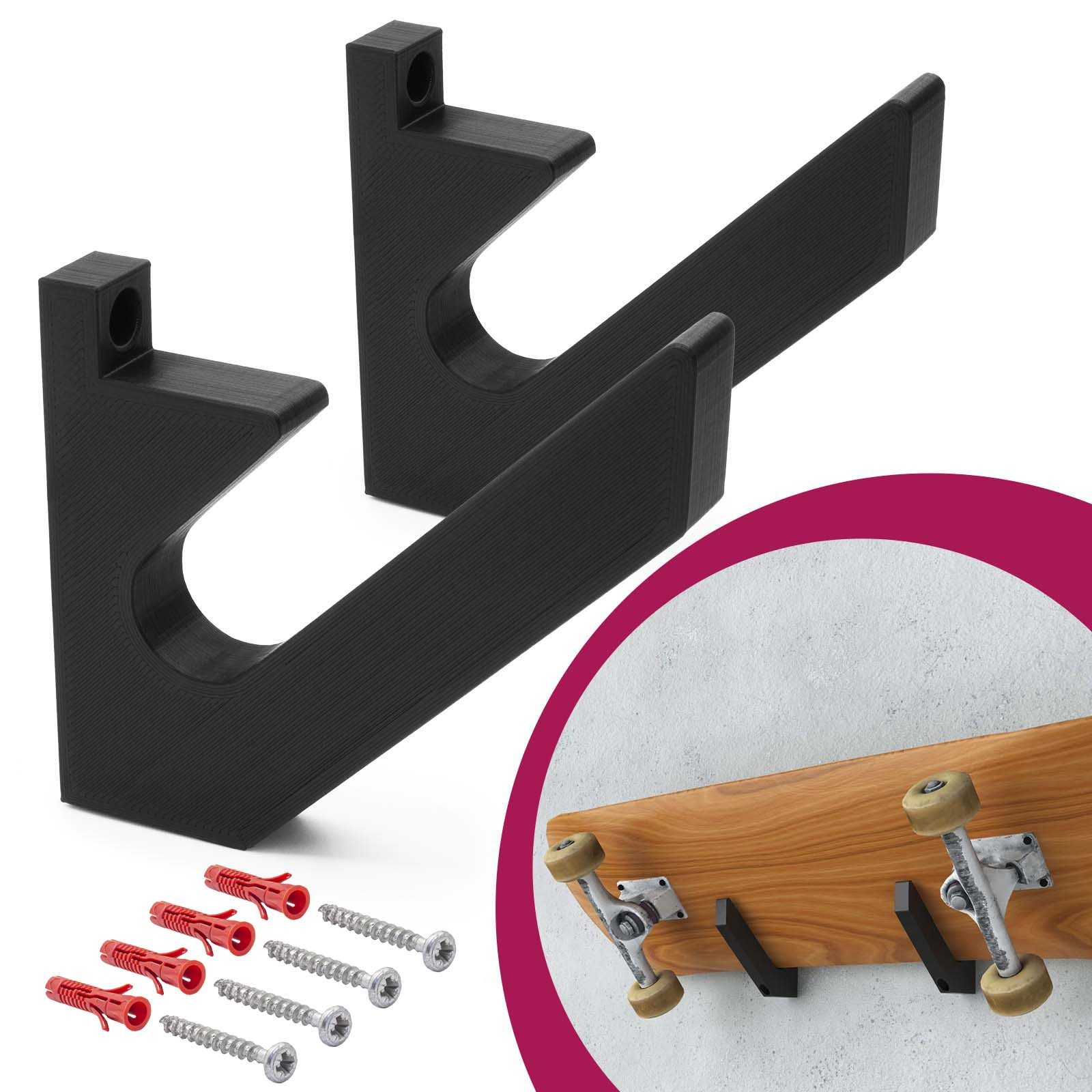 Mobilefox Wandhalterung Skateboard Wand Halterung Longboard Halter Snowboard Haken Universal