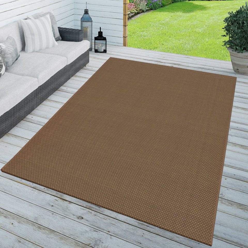Outdoorteppich Teppich In- & Outdoor Balkon Küchenteppich, TT Home,  rechteckig, Höhe: 8 mm