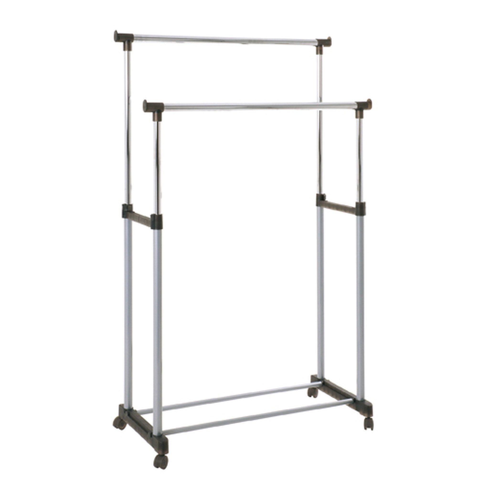HAKU Garderobenstange Rollgarderobe Poldis 2 in alu-chrom-grau