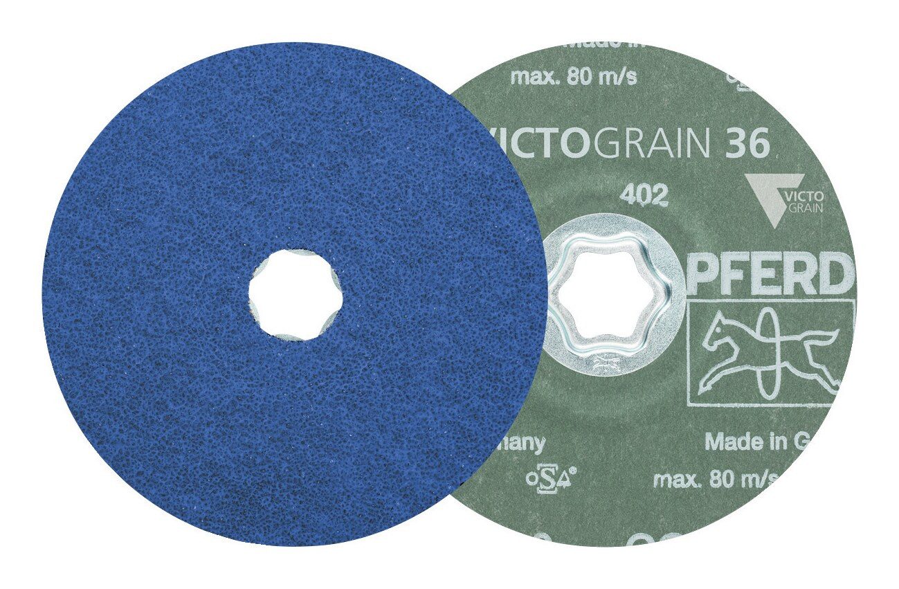 Pferd Schleifscheibe, Fiberschleifscheibe CC-FS INOX-STEEL VICTOGRAIN K