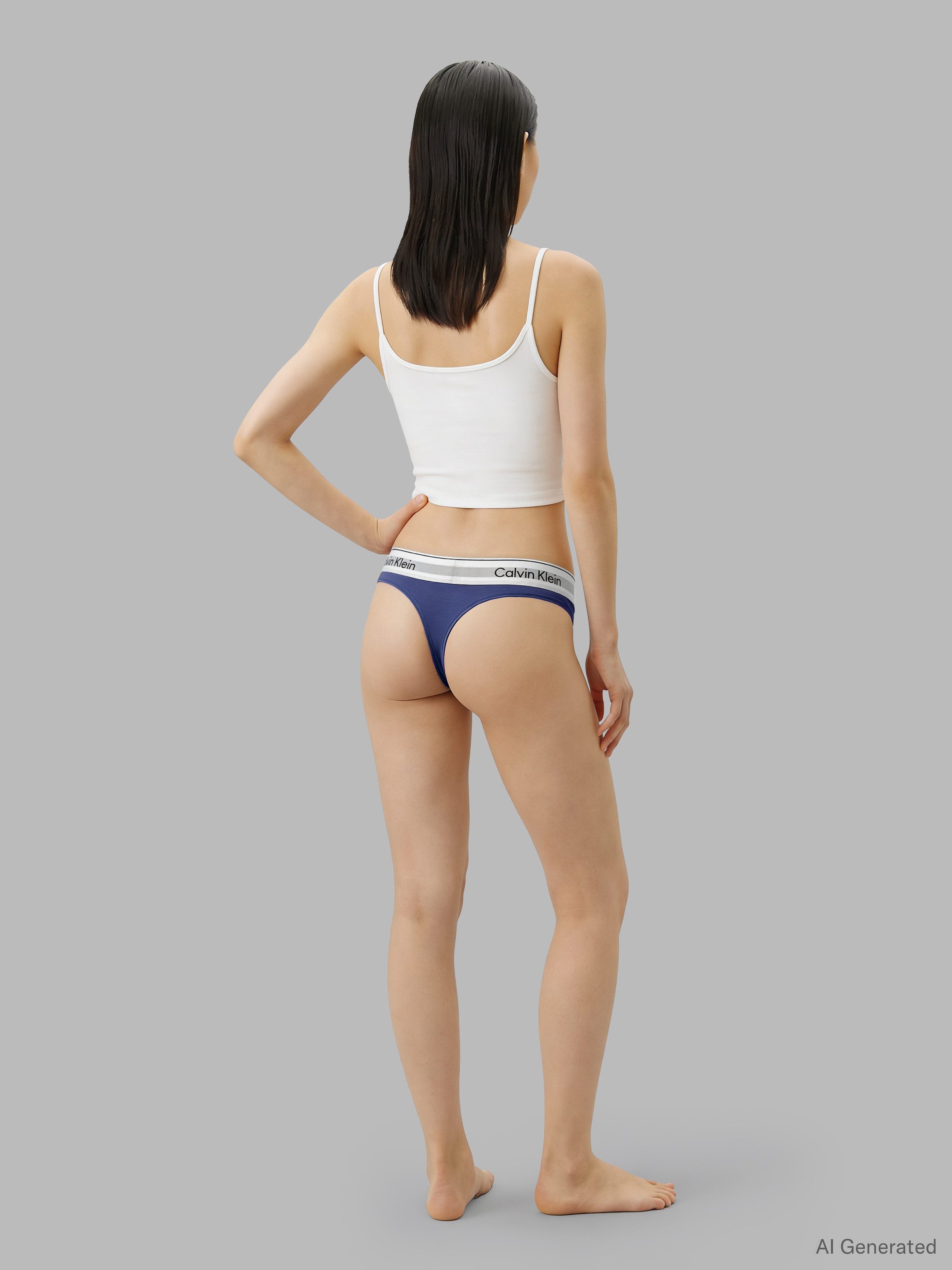 Calvin Klein Underwear Tanga THONG 2PK (Packung, 2er-Pack) Körpernahe Passform mit elastischem Bund