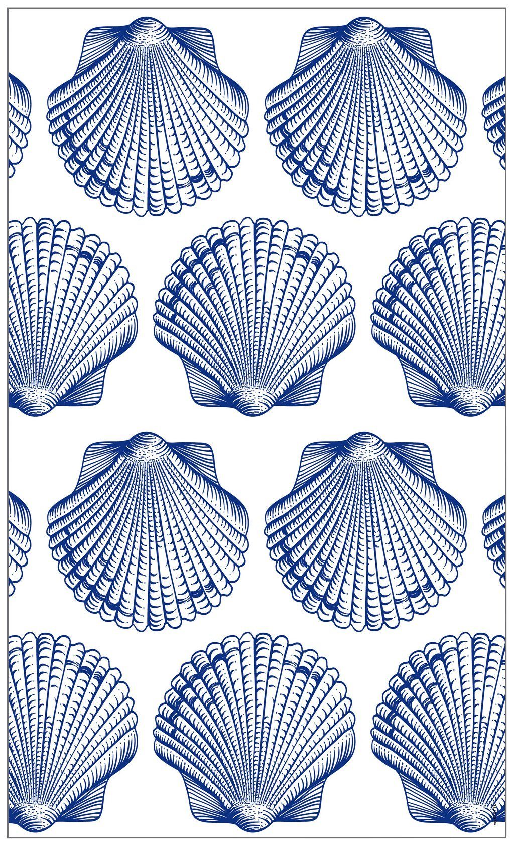 glatt, x cm, blue, 100 statisch 60 Shells halbtransparent, haftend MySpotti, Fensterfolie Look