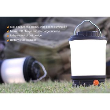 Fenix LED Taschenlampe CL30R LED Campingleuchte 650 Lumen schwarz